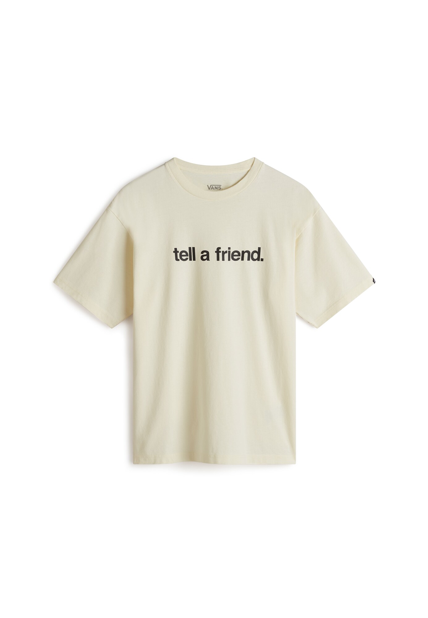 VANS Póló 'Tell A Friend'  bézs / fekete akciós termékkép 1