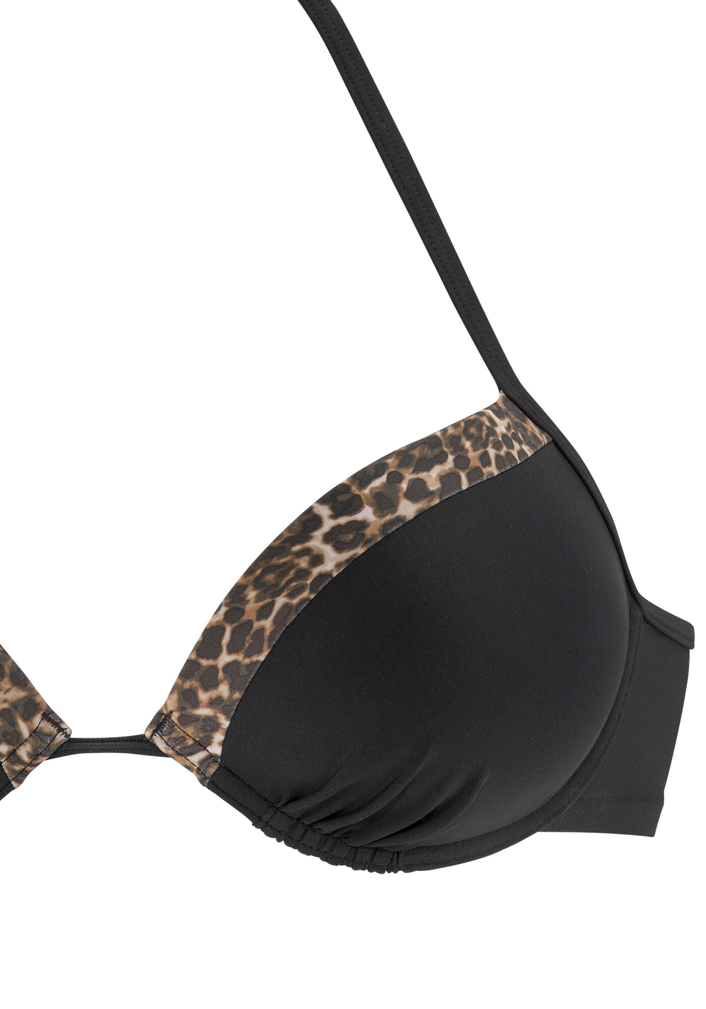 LASCANA Bikini felső  konyak / sötét barna / fekete termék 2. képe