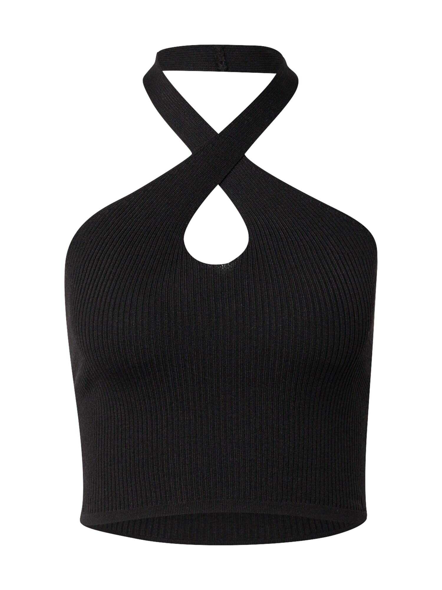 Urban Classics Top brodat  negru