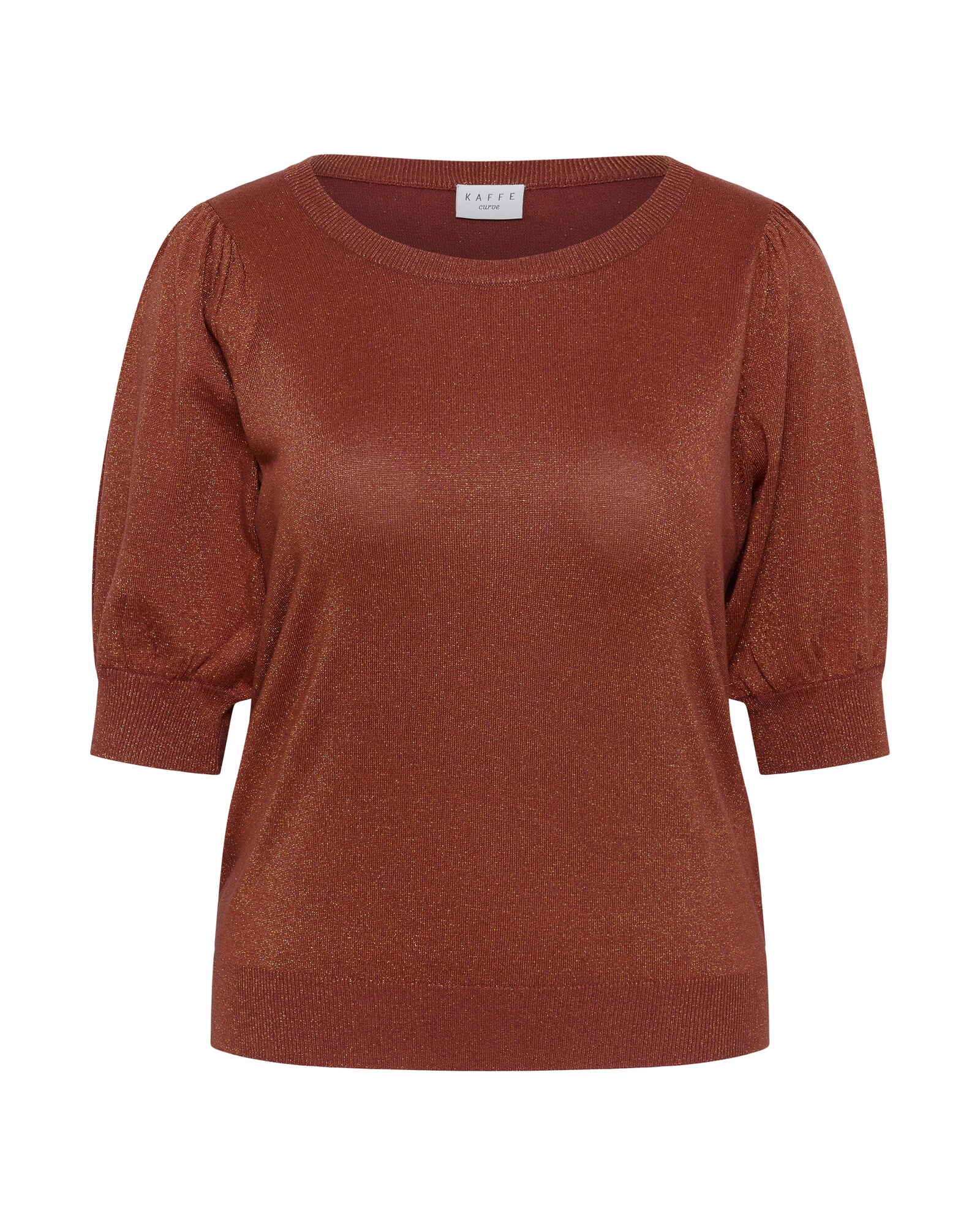 KAFFE CURVE Jersey 'KCRegitta'  marrón oscuro