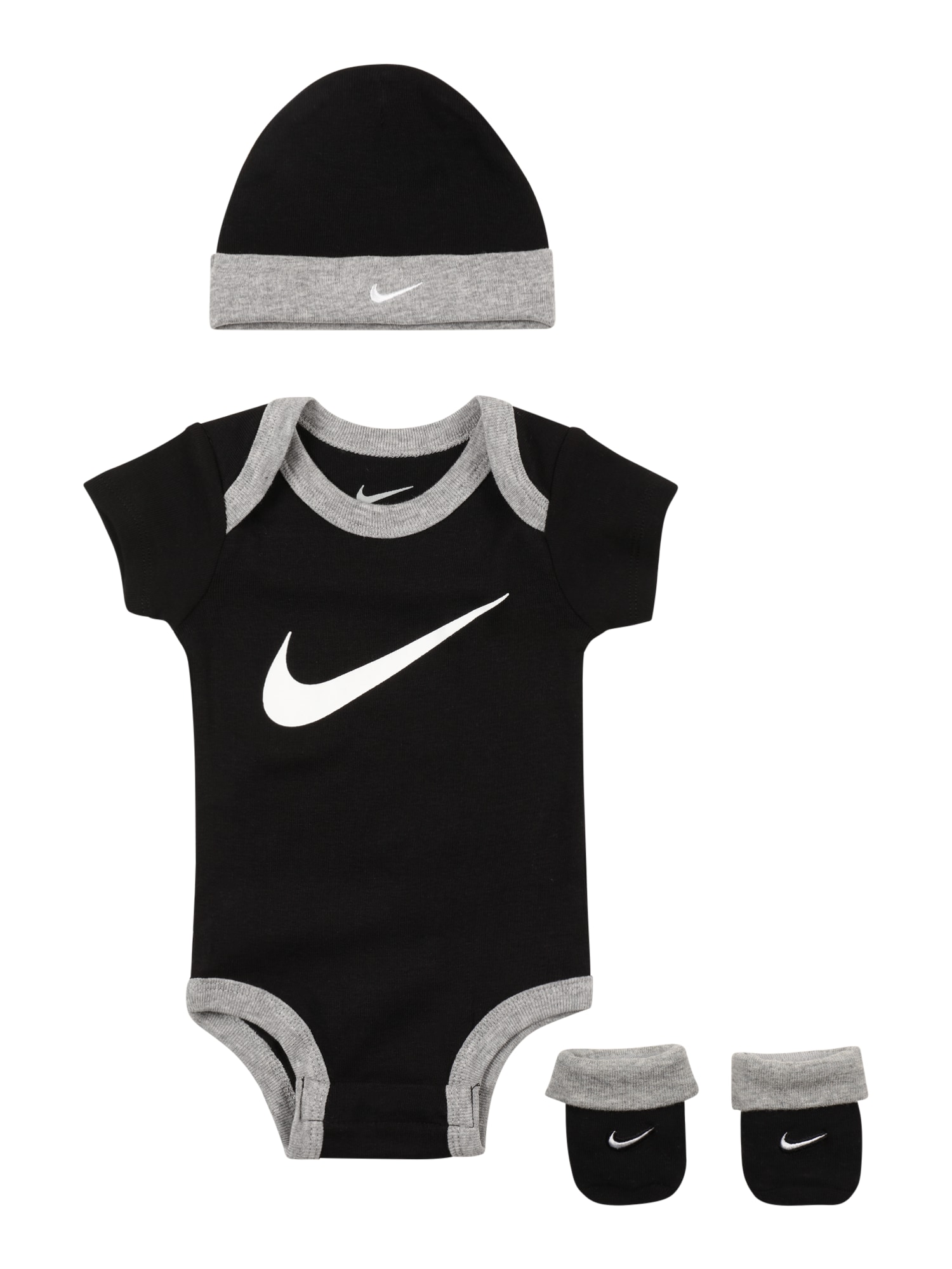 Nike Sportswear Комплект  сив меланж / черно / бяло