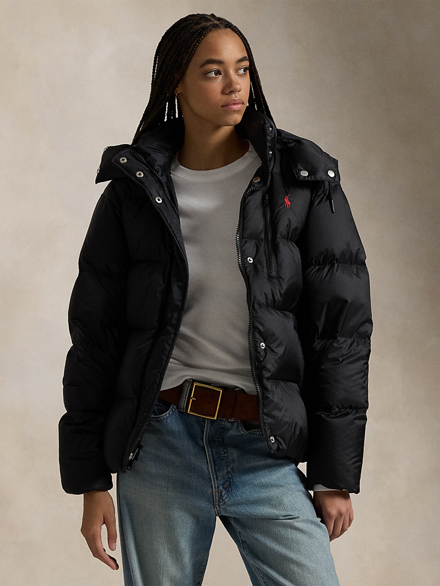 Polo Ralph Lauren Chaqueta de entretiempo rojo / negro – imagen 3