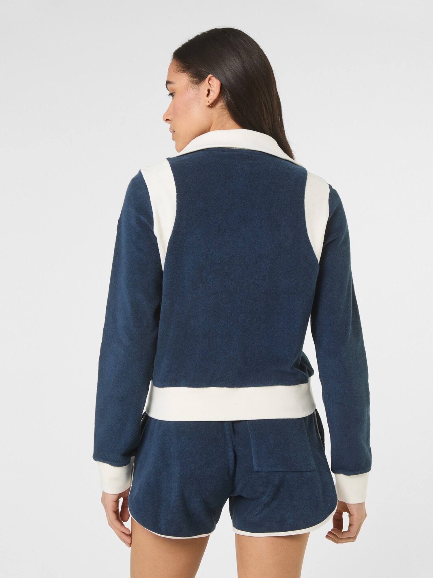 FILA Sudadera con cremallera 'ADRIANO fitted towelling track jacket' azul – imagen 2