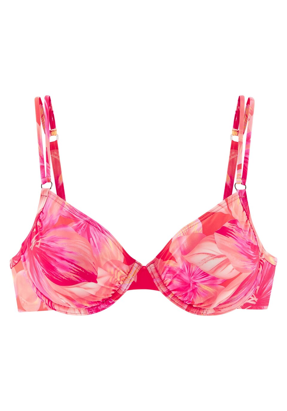 Bikiniöverdel korall / persika / pitaya