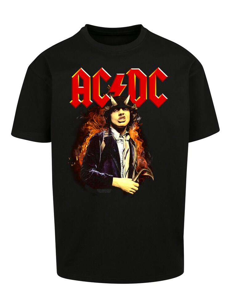 F4NT4STIC Shirt 'ACDC Rock Band Shirt Angus Highway To Hell' Herren Größe 4XL gelb / orange / rot / schwarz / weiß