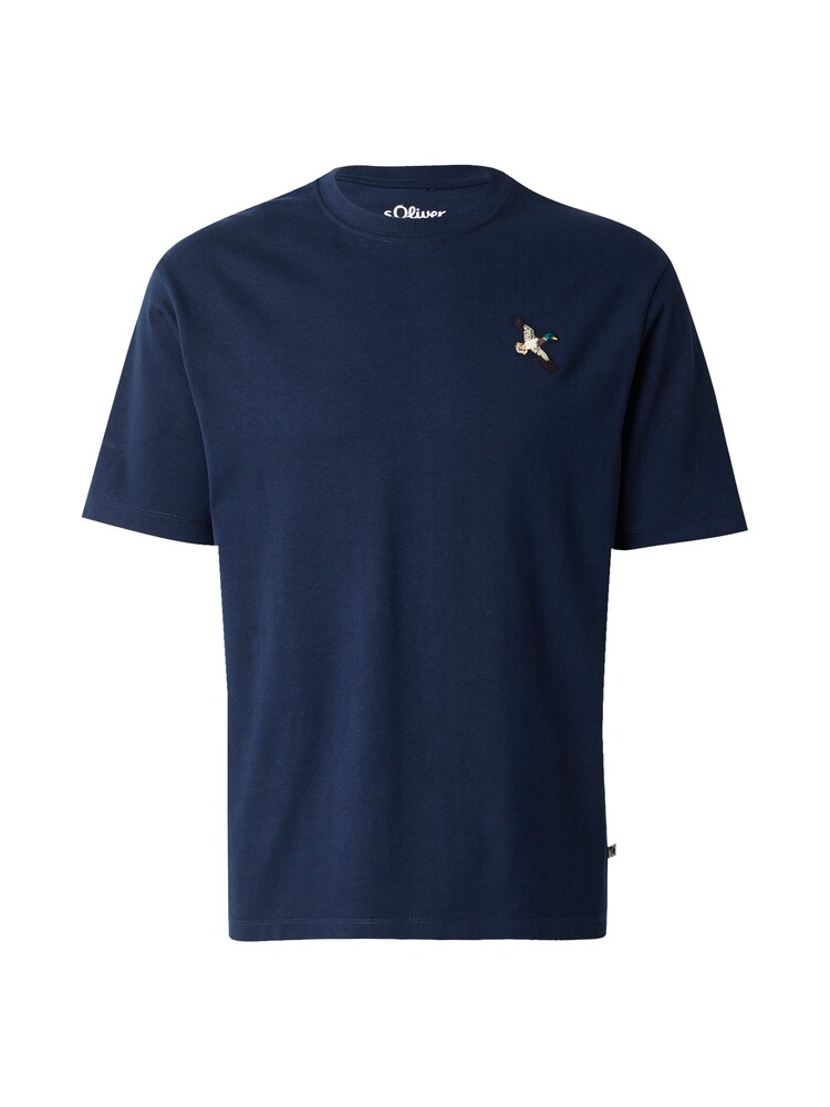s.Oliver Shirt Herren Größe XL beige / navy / grün