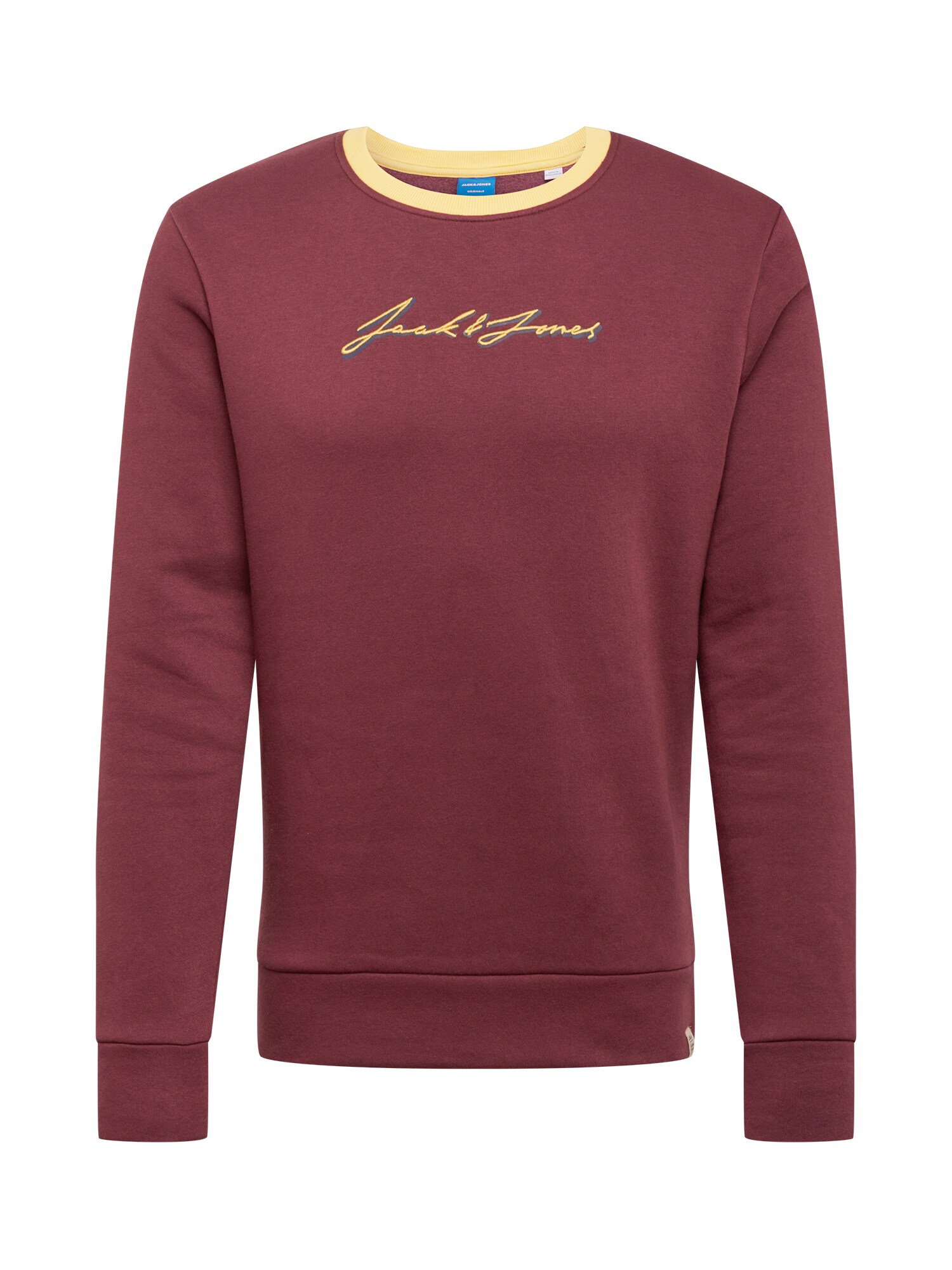JACK & JONES Megztinis be užsegimo  pitajų spalva / tamsiai geltona