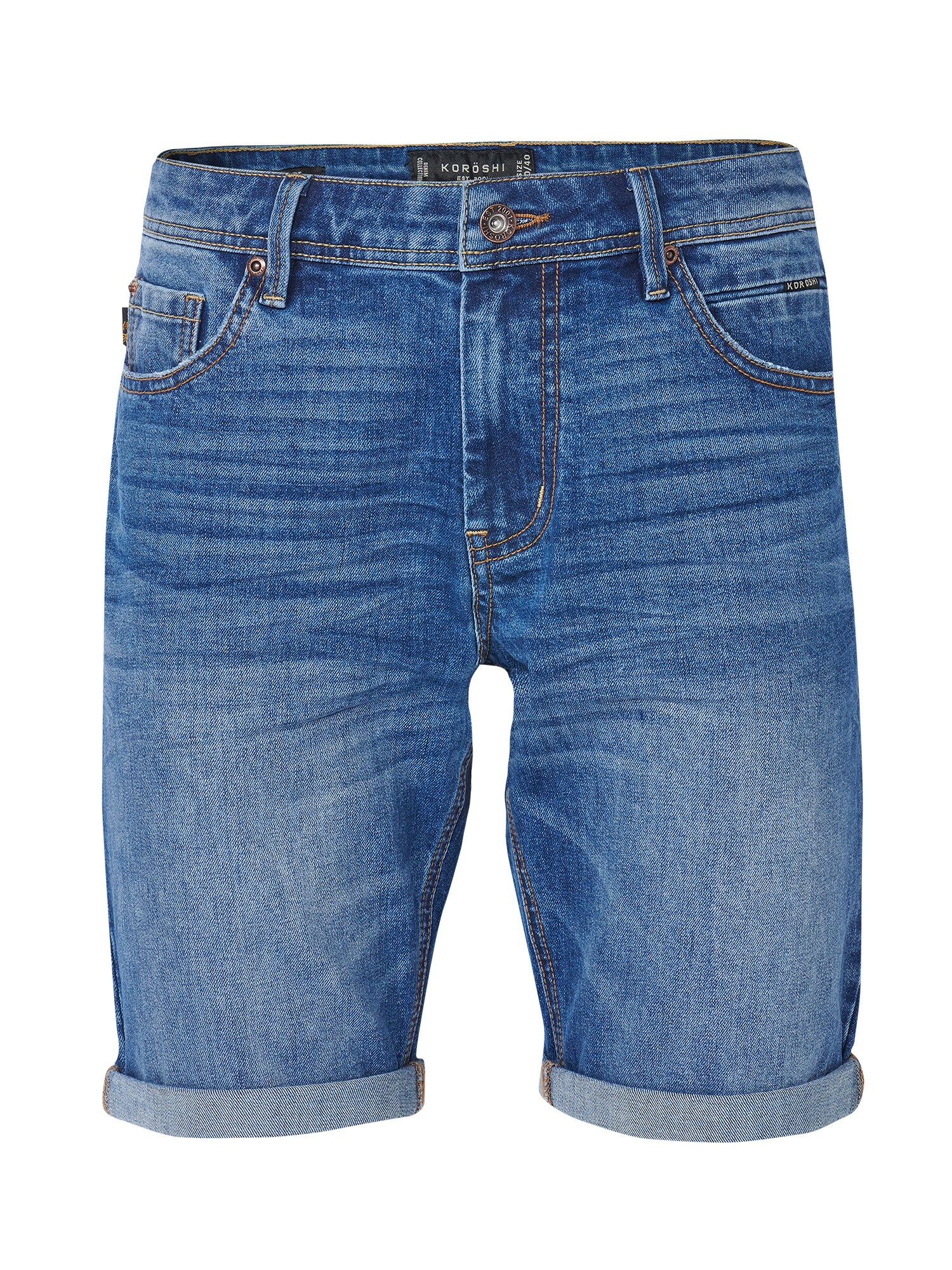 KOROSHI Kavbojke  moder denim