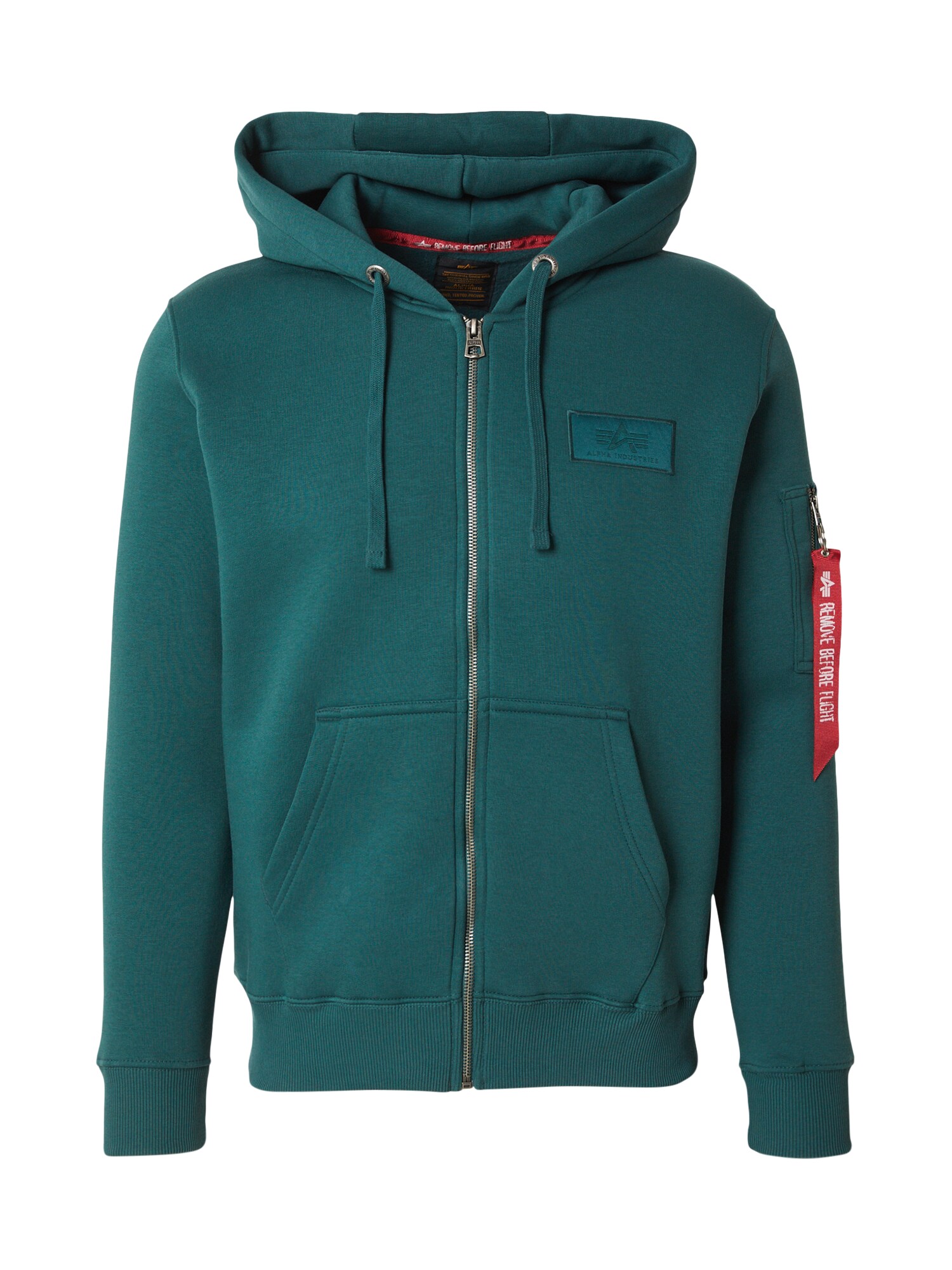 ALPHA INDUSTRIES Hanorac verde pin / portocaliu