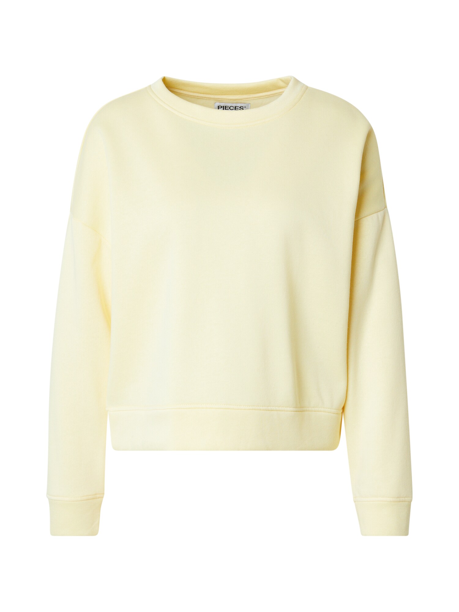 PIECES Bluză de molton PCCHILLI  galben citron
