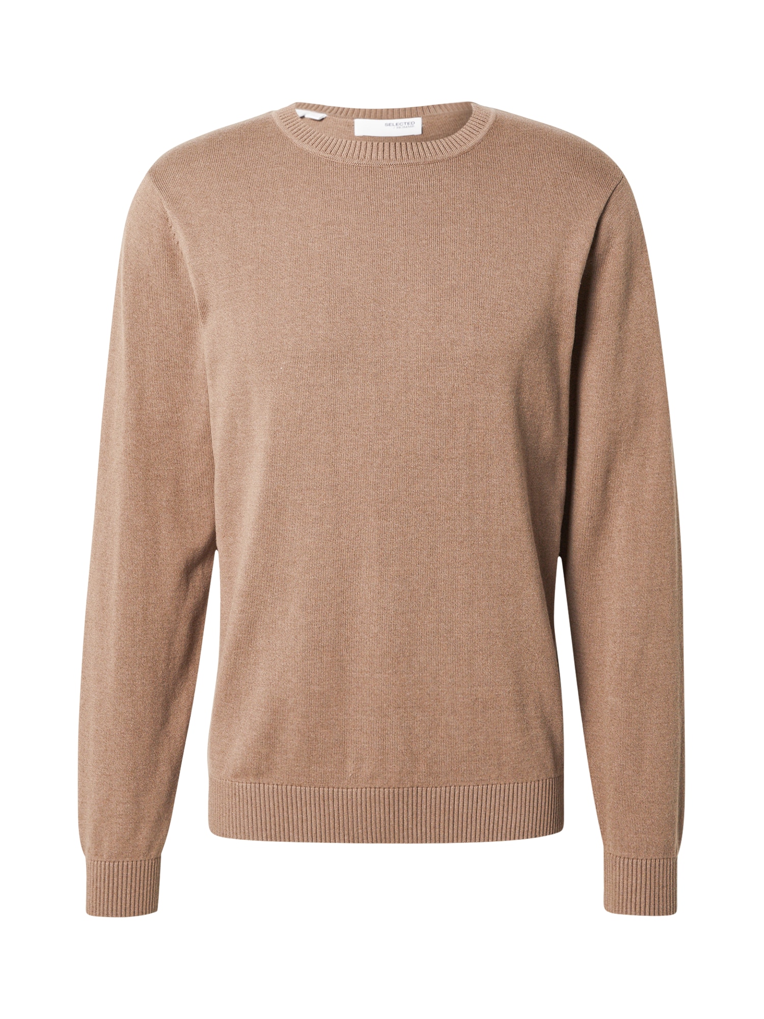 SELECTED Pulover 'SLHBERG'  tamno bež