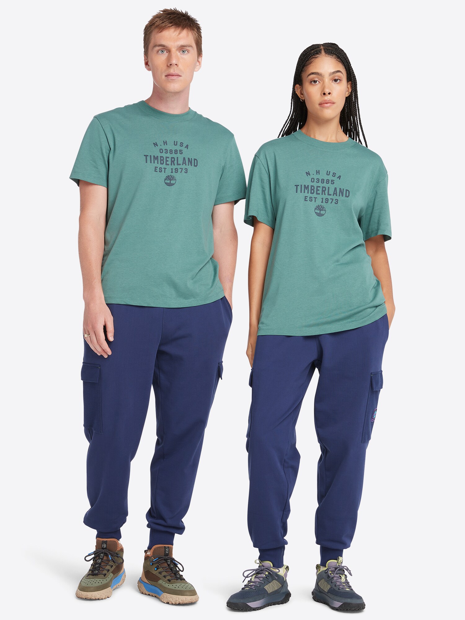 TIMBERLAND Póló  tengerészkék / jáde termék 2. képe