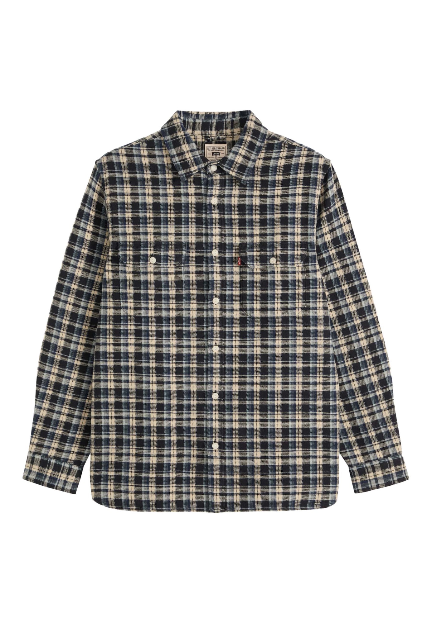 LEVIS ® Cămașă JACKSONWORKER bej / bleumarin / albastru deschis / albastru închis