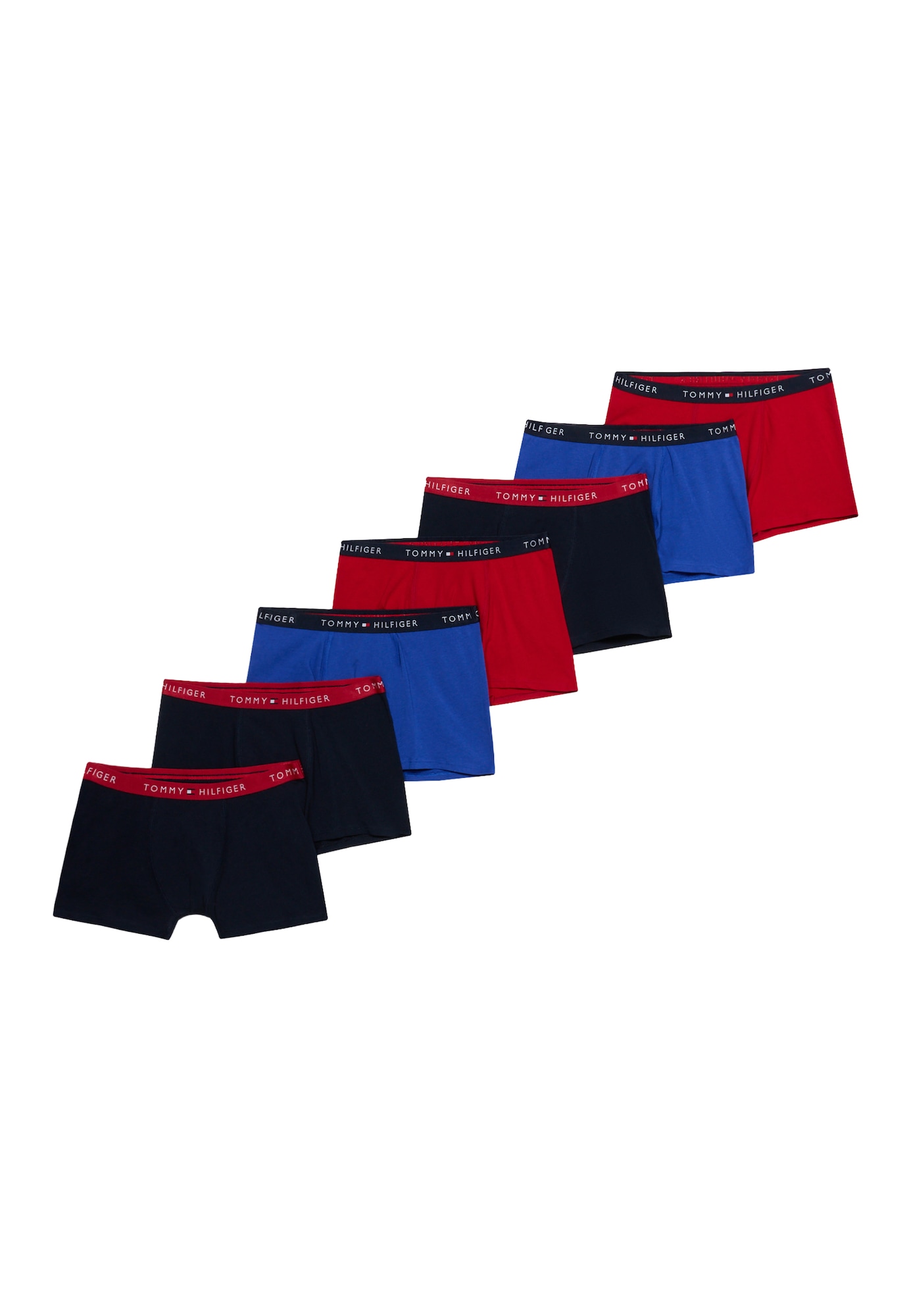 Tommy Hilfiger Underwear Nohavičky  modrá / námornícka modrá / červená / biela