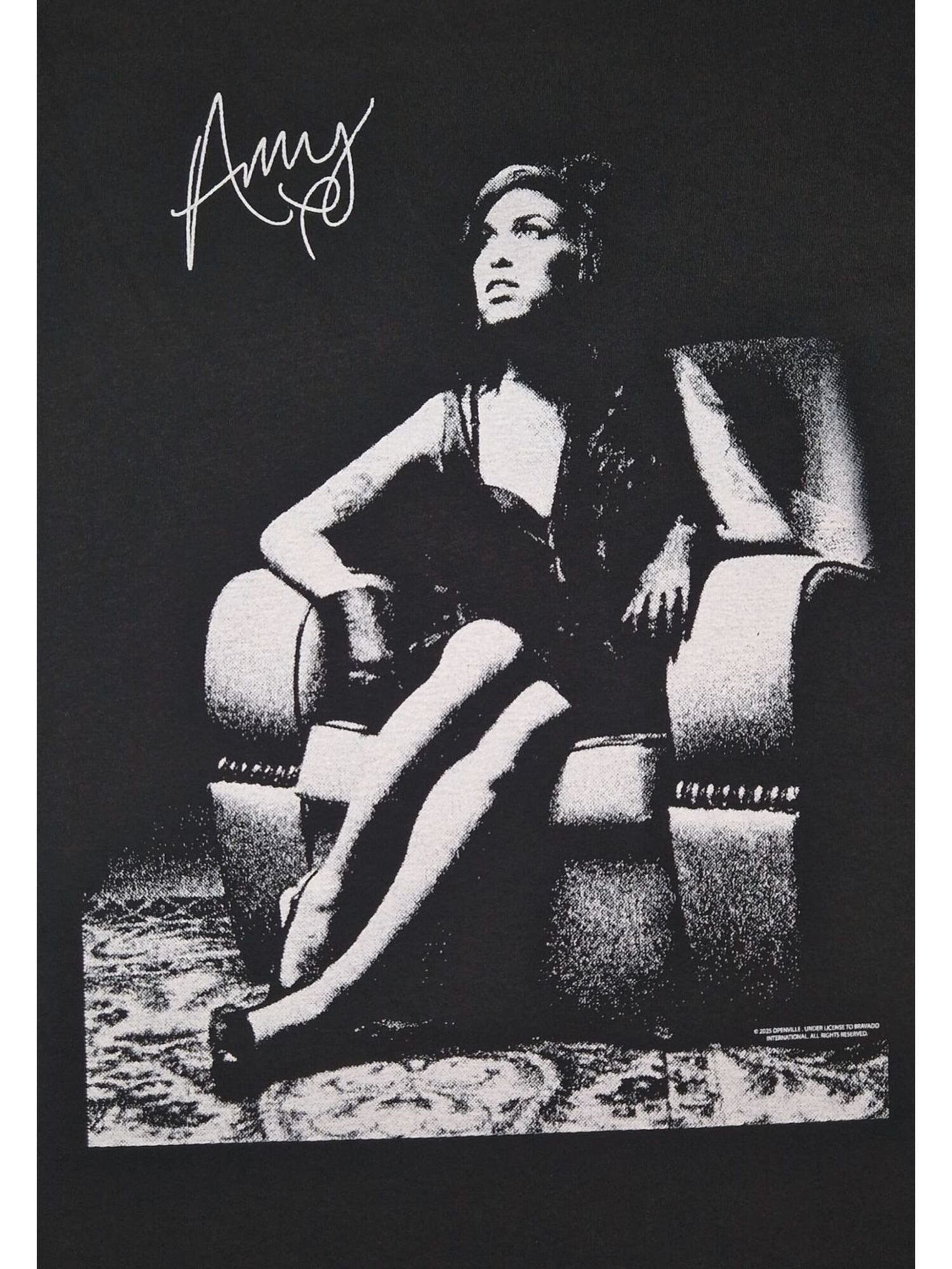 Amy Winehouse Camiseta 'Amy Winehouse Bawchair T-Shirt' negro – imagen 3
