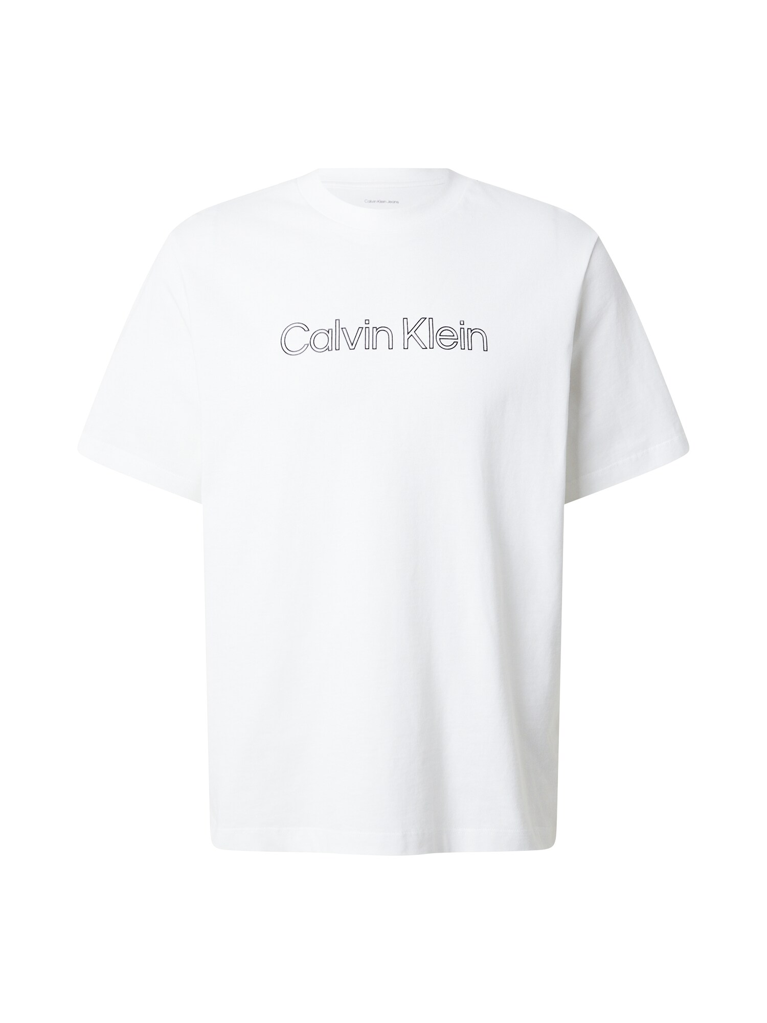 Calvin Klein Jeans Tricou 'Graphic Logo'  negru / alb