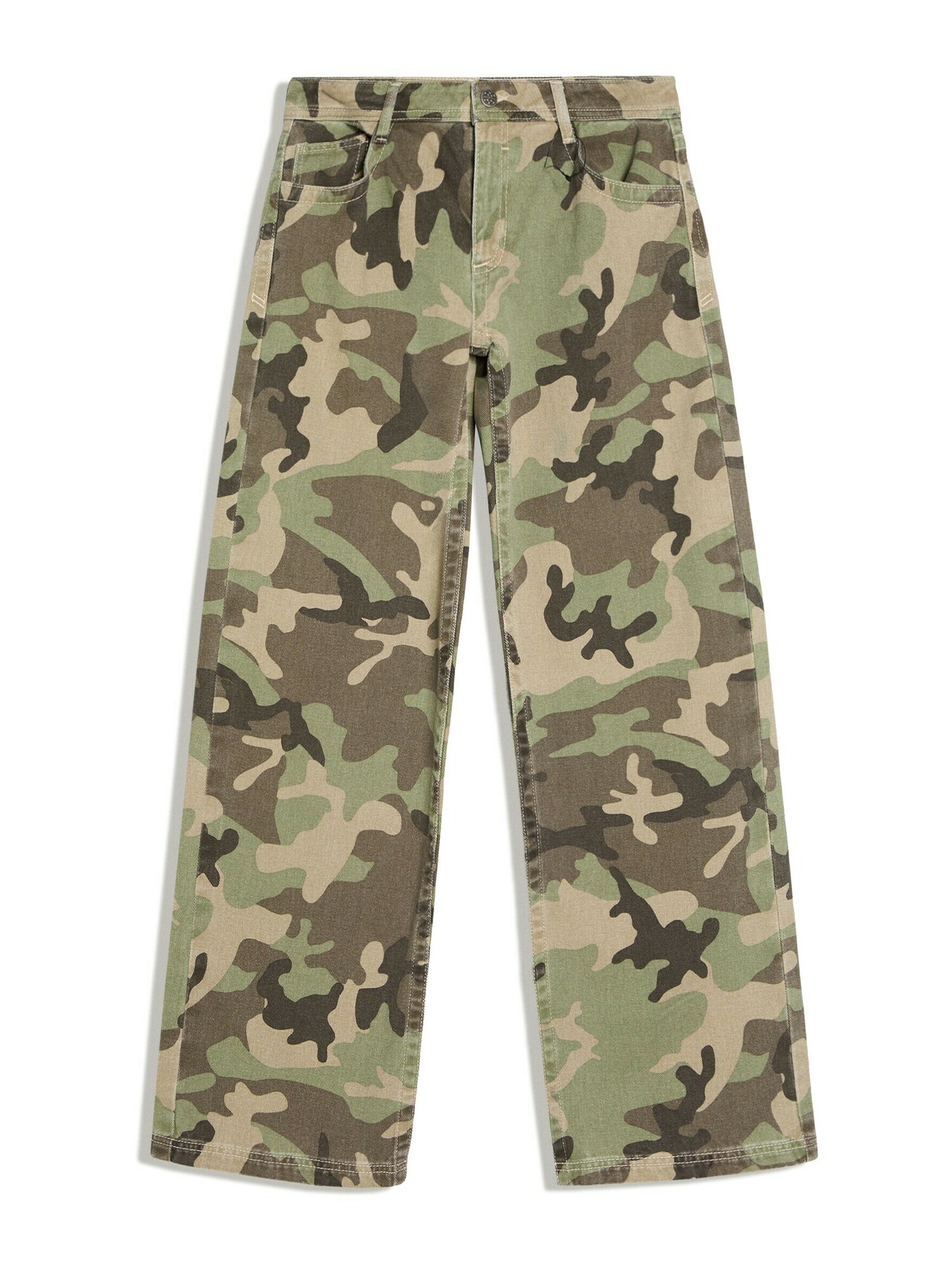 Bershka Pantaloni oliv / verde pin