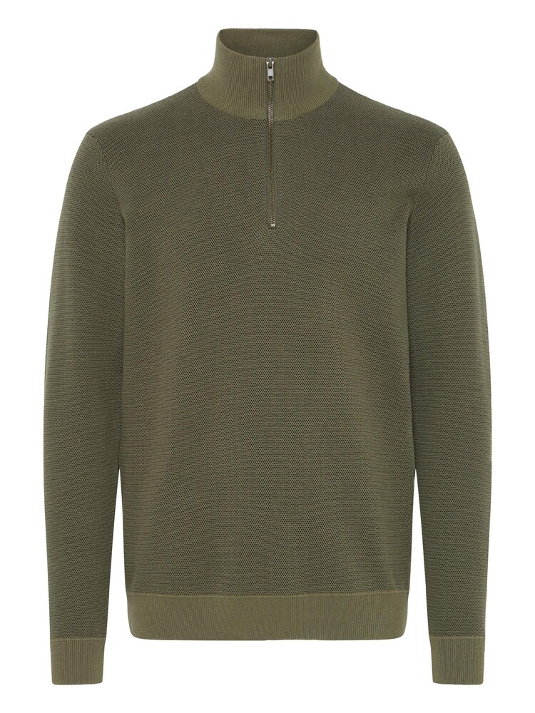 BLEND Troyer ' BHBAAL HALF ZIPP KNIT ' Herren Größe XL oliv