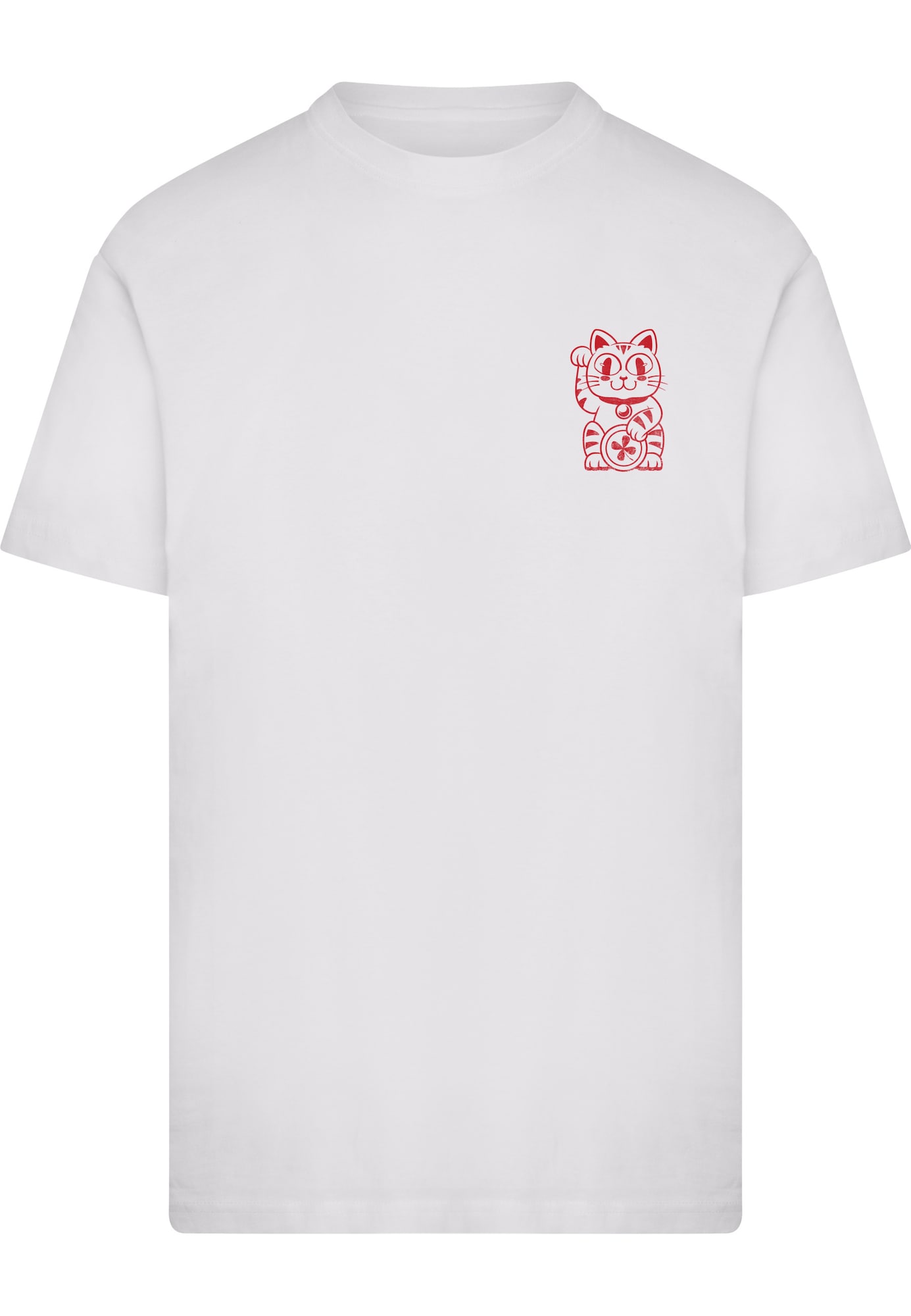 Mister Tee Tricou Good Luck Club Cat galben auriu / roșu / negru / alb natural