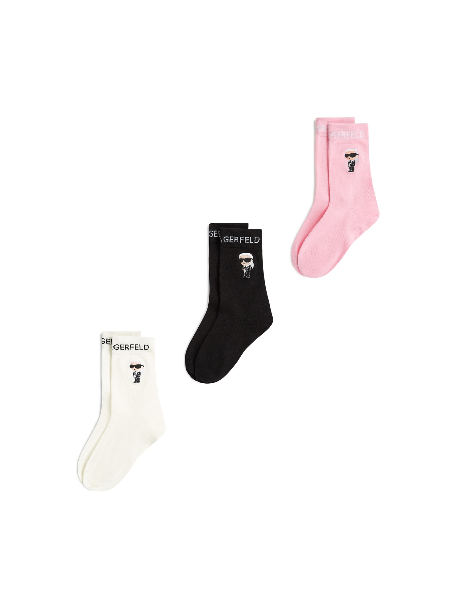 Karl Lagerfeld Ponožky ' Ikon-Socken – 3er-Pack '  ružová