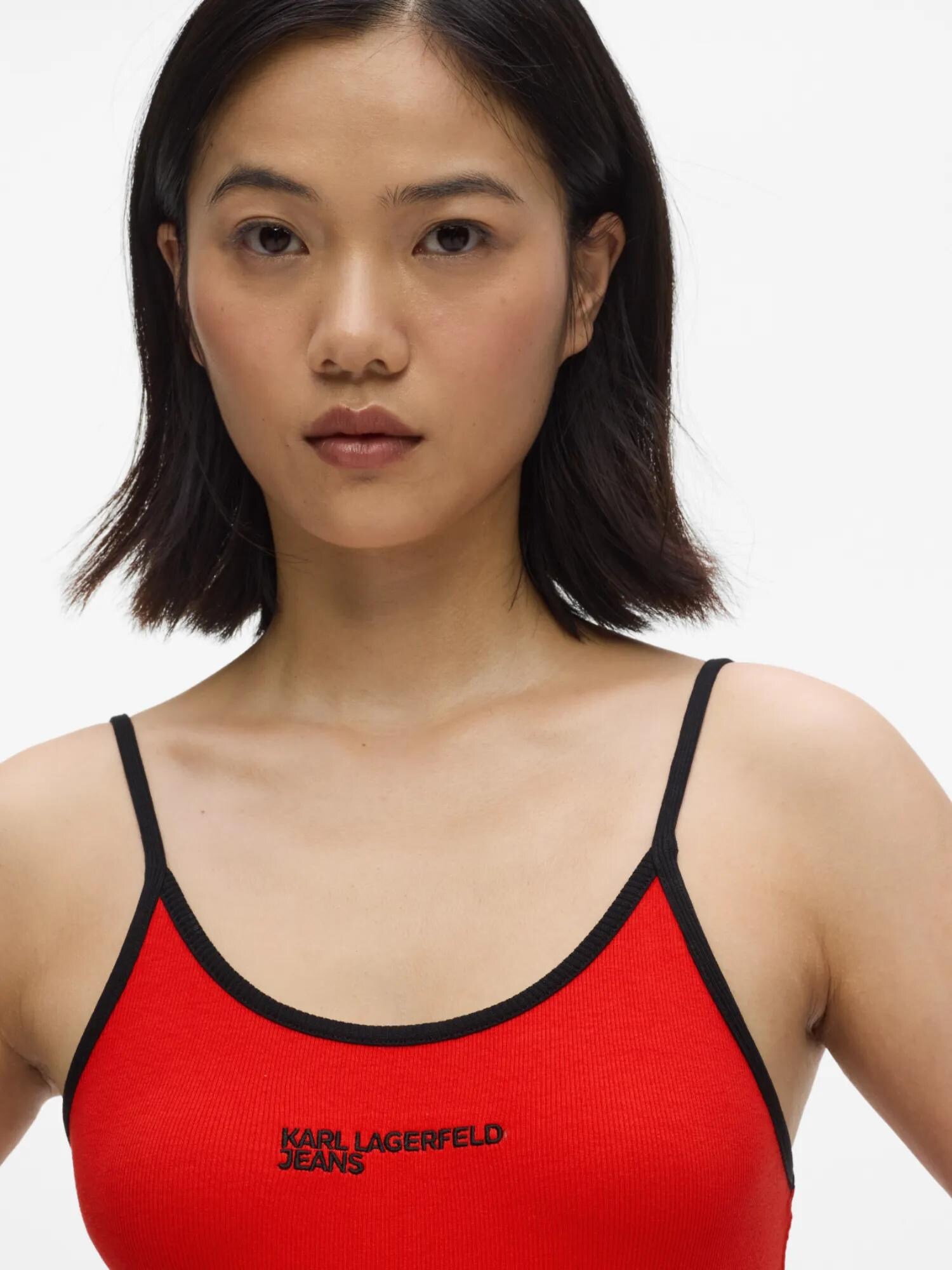 KARL LAGERFELD JEANS Body camiseta  rojo / negro – imagen 4