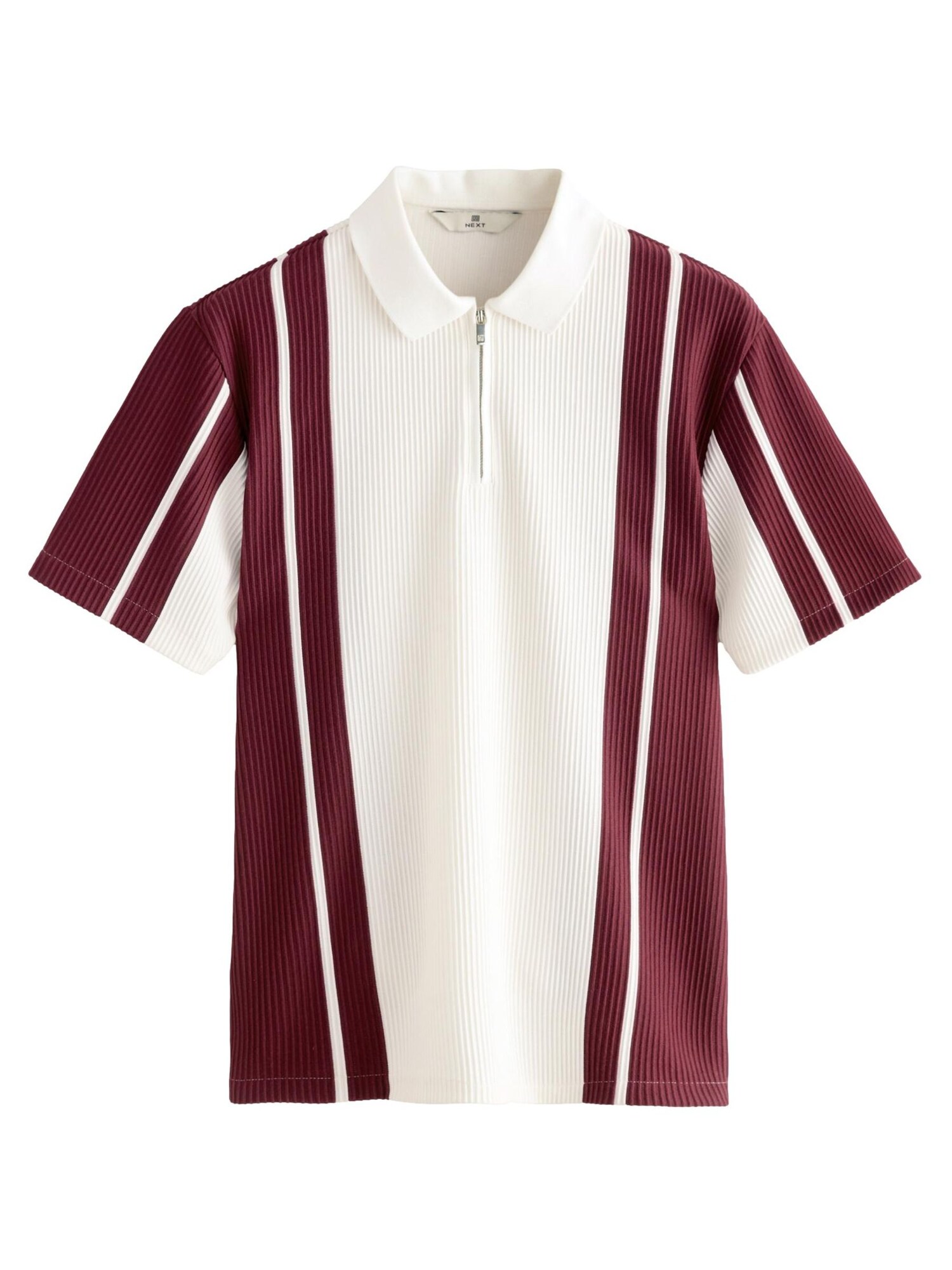Next Tricou  roșu vin / alb