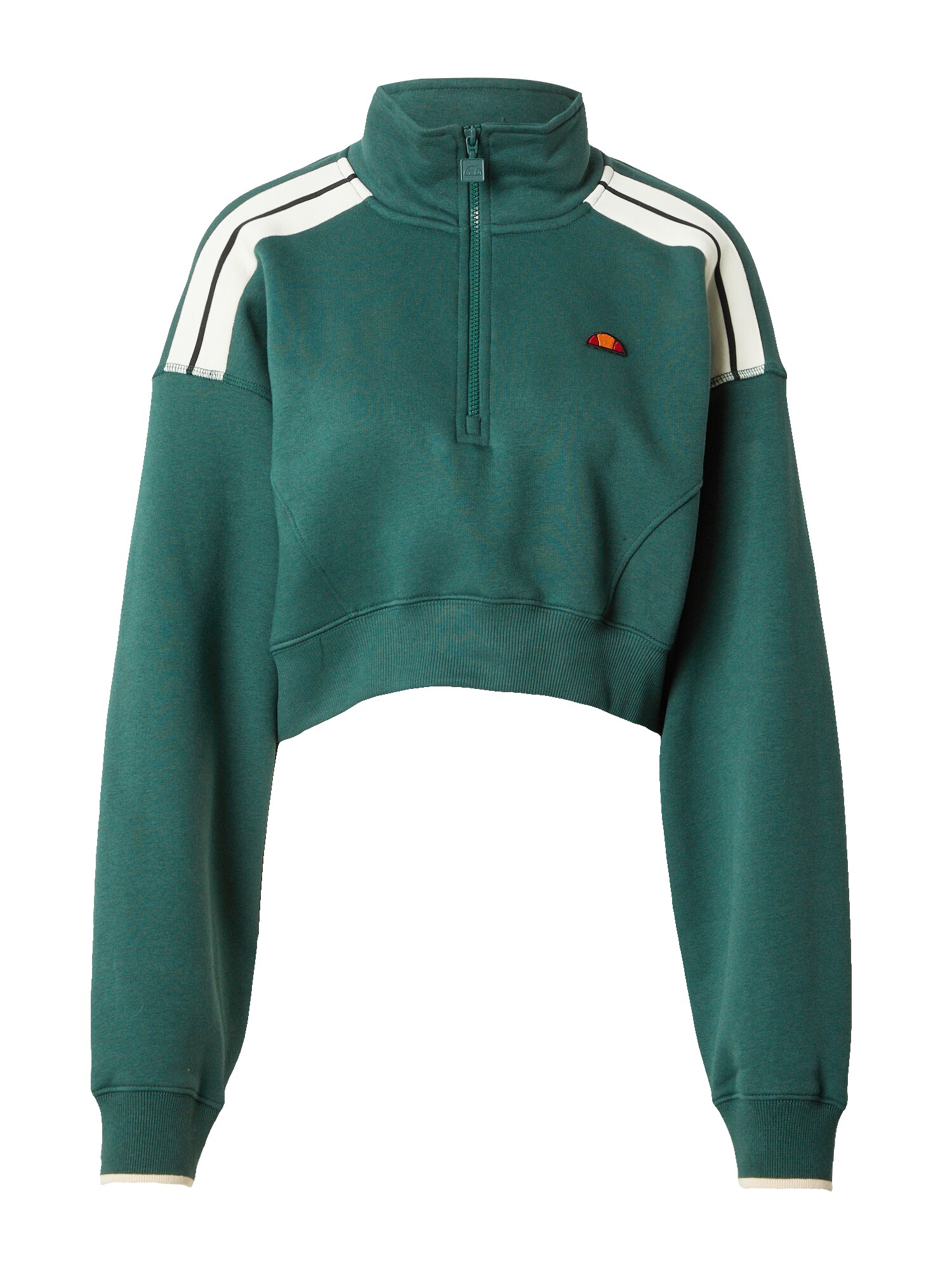 ELLESSE Mikina 'Innocenzo'  smaragdová / oranžová / červená / biela