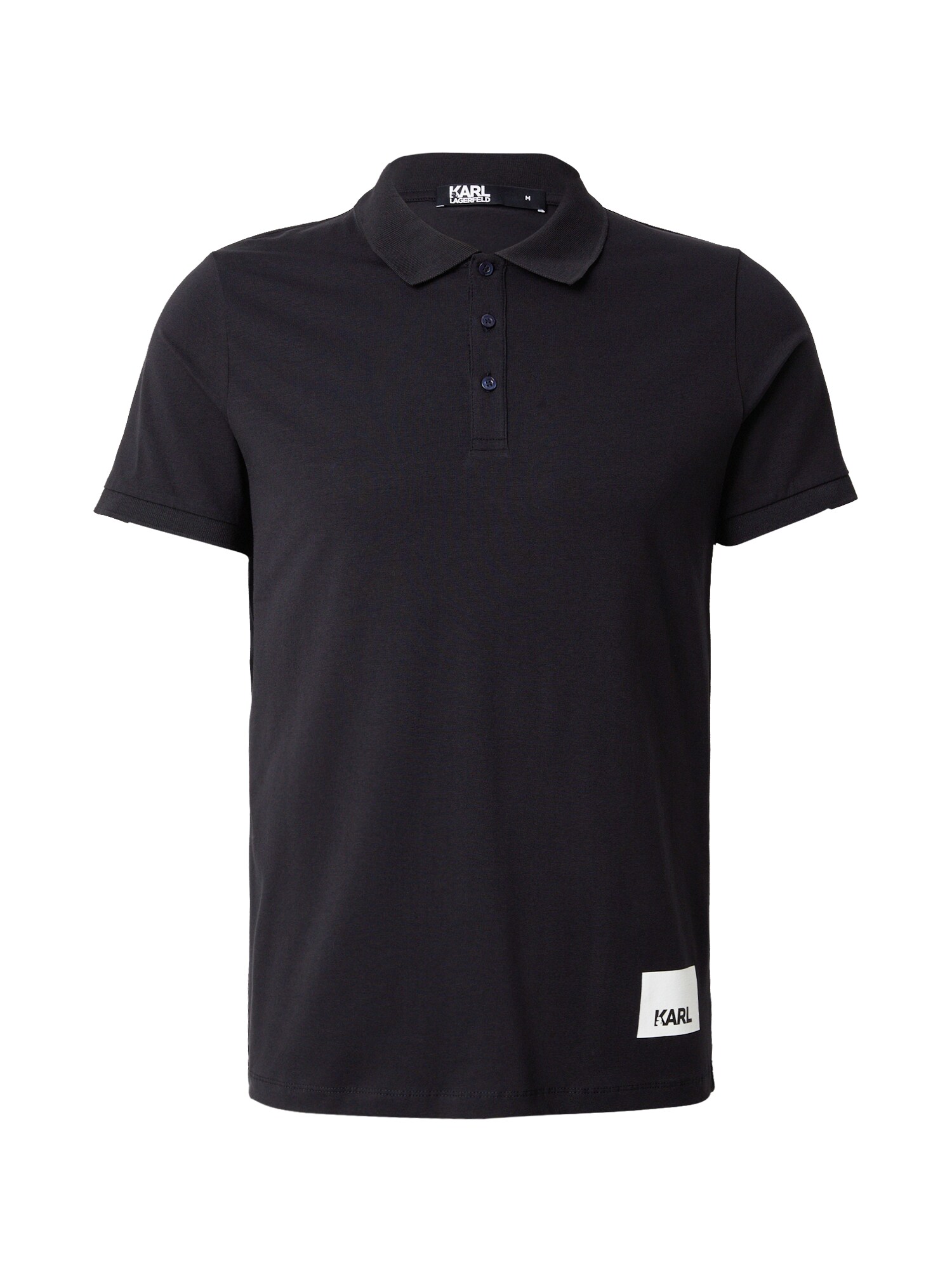 Karl Lagerfeld Tricou  albastru marin / alb