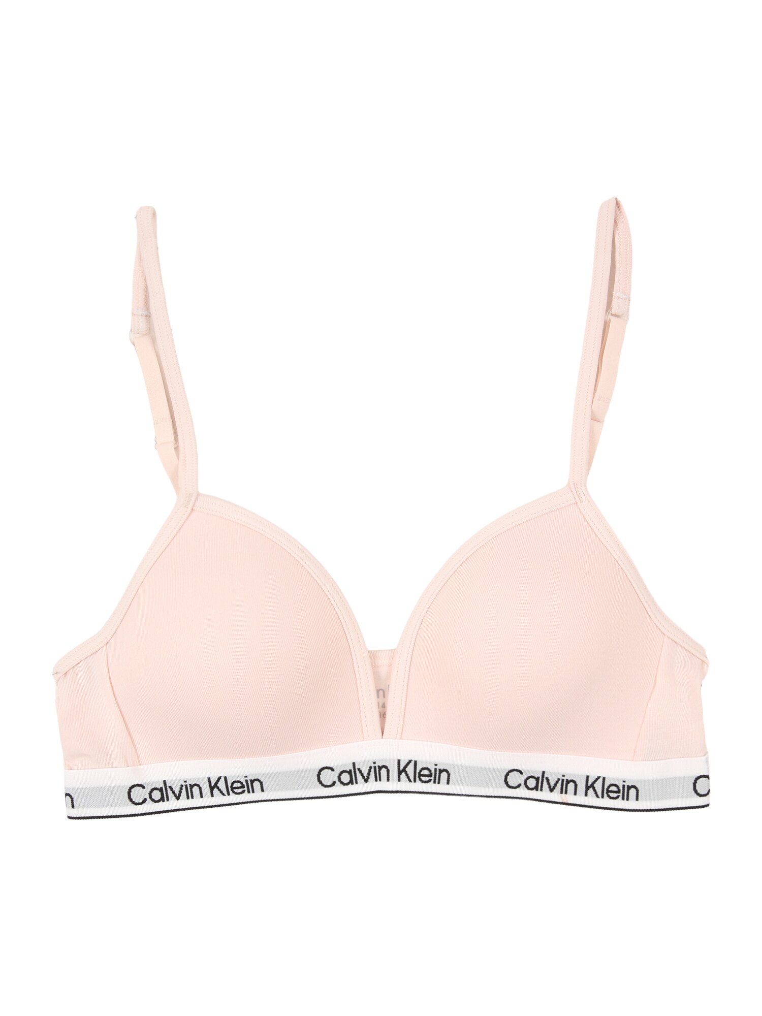 Calvin Klein Underwear Podprsenka 'Repeat Logo Triangle Bralette'  sivá / rosé / čierna / biela