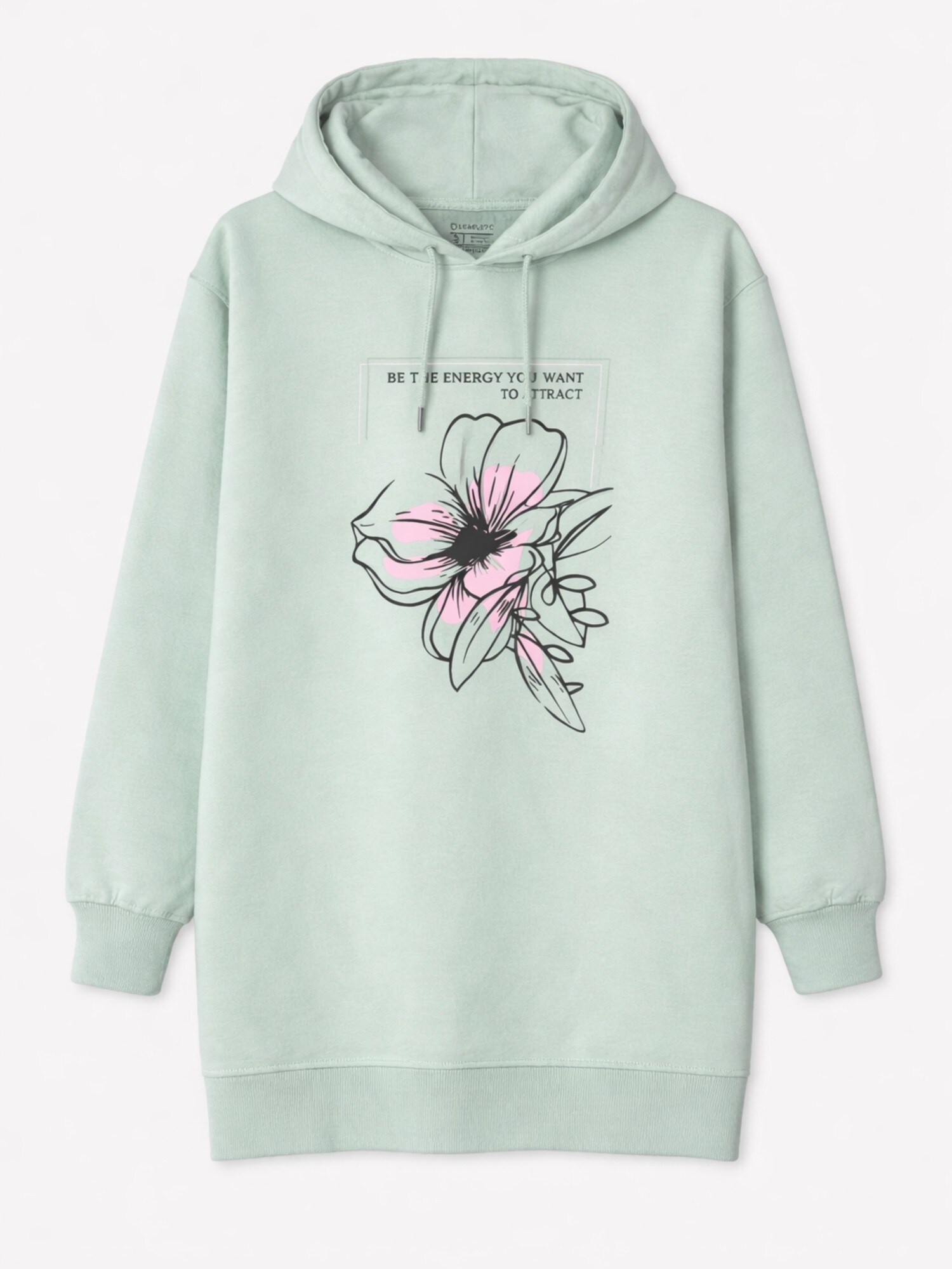 LEAFLETIC Vestido 'Leafletic Women’s Lounge Hoodie Jacket' verde claro