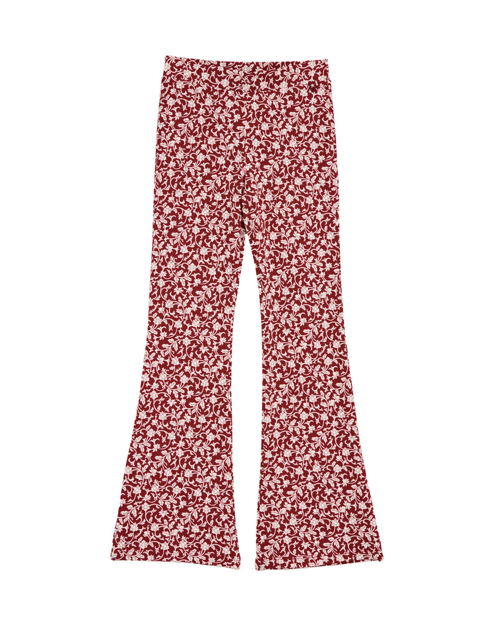 WE Fashion Nohavice burgundská / biela