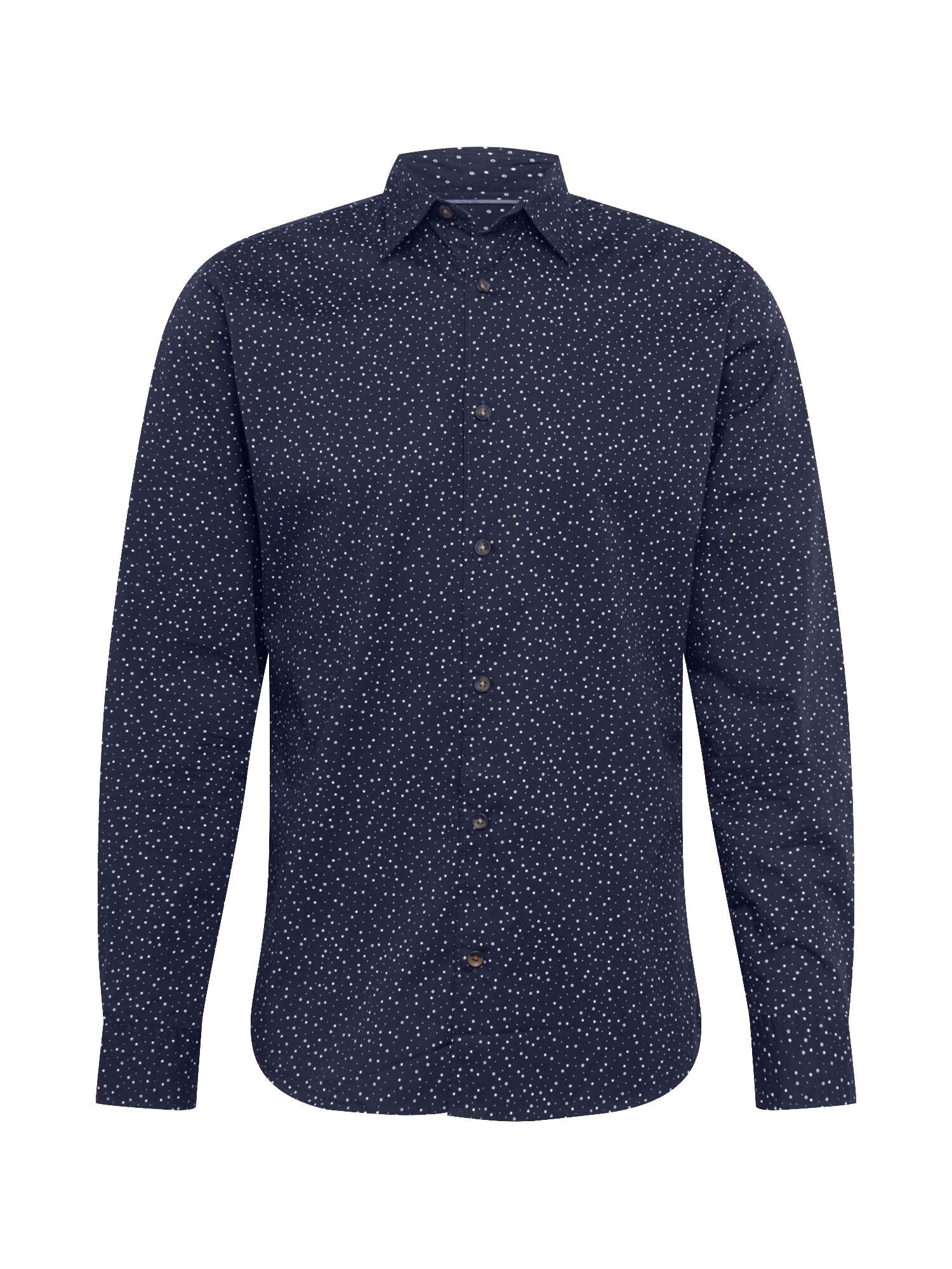 JACK & JONES Dalykiniai marškiniai 'Jordude'  tamsiai mėlyna / šviesiai mėlyna