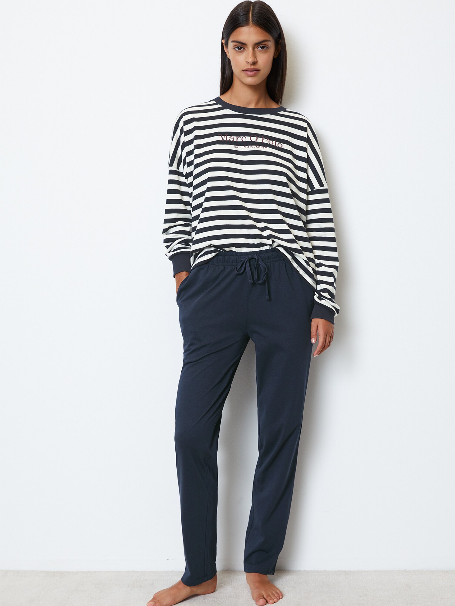 Marc O'Polo Pijama ' Mix & Match Cotton ' azul – imagen 2