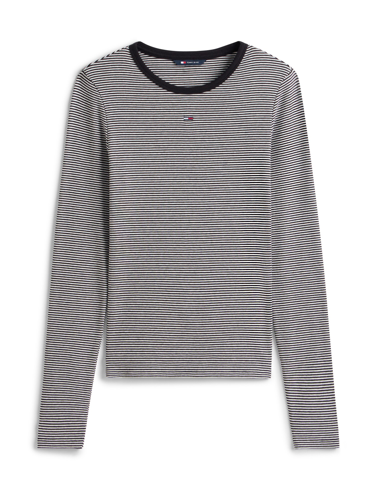 Tommy Jeans Tricou ESSENTIAL  negru / alb