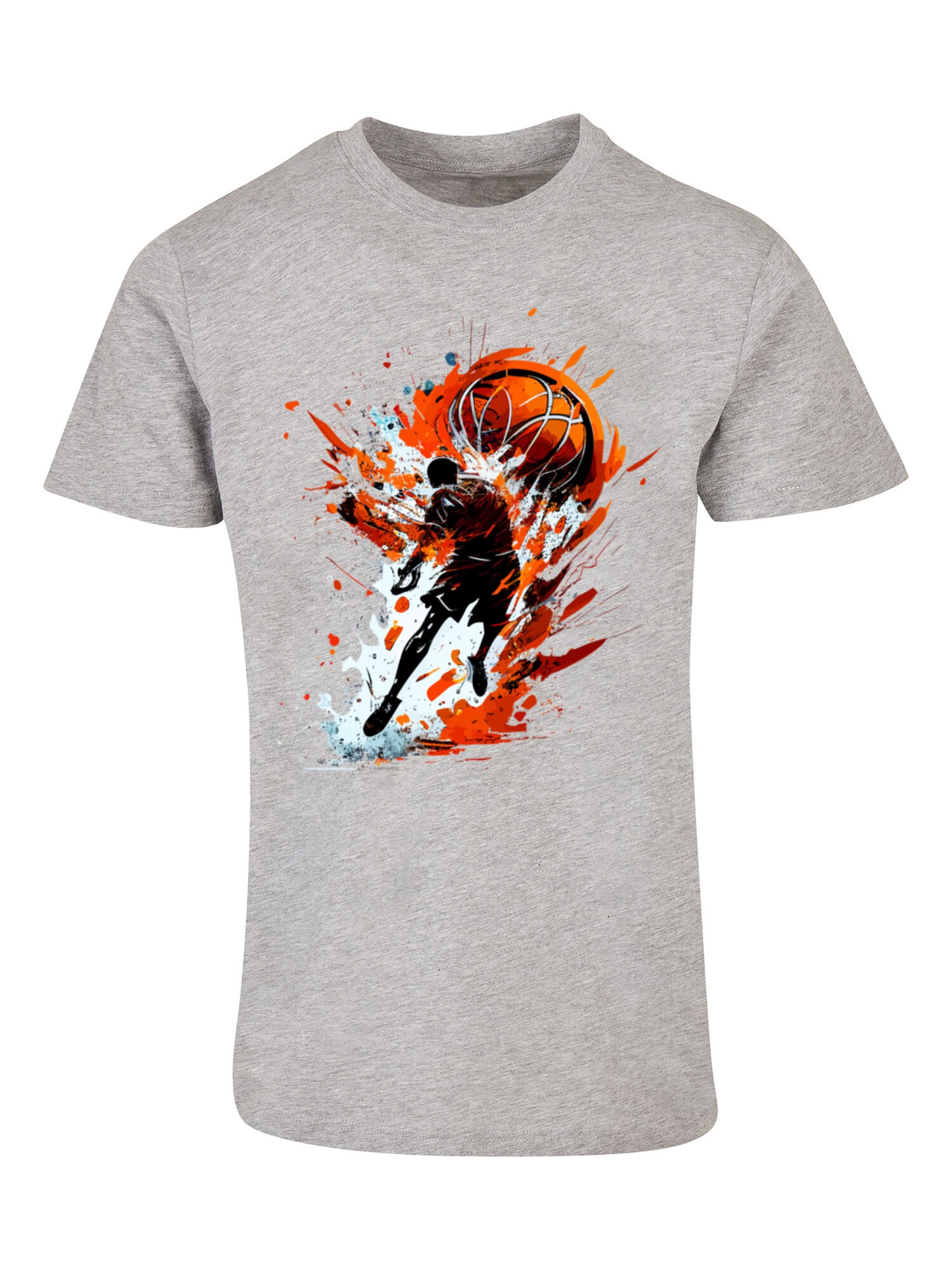 Thumbnail - Shirt 'Basketball Sports Collection Orange Splash'