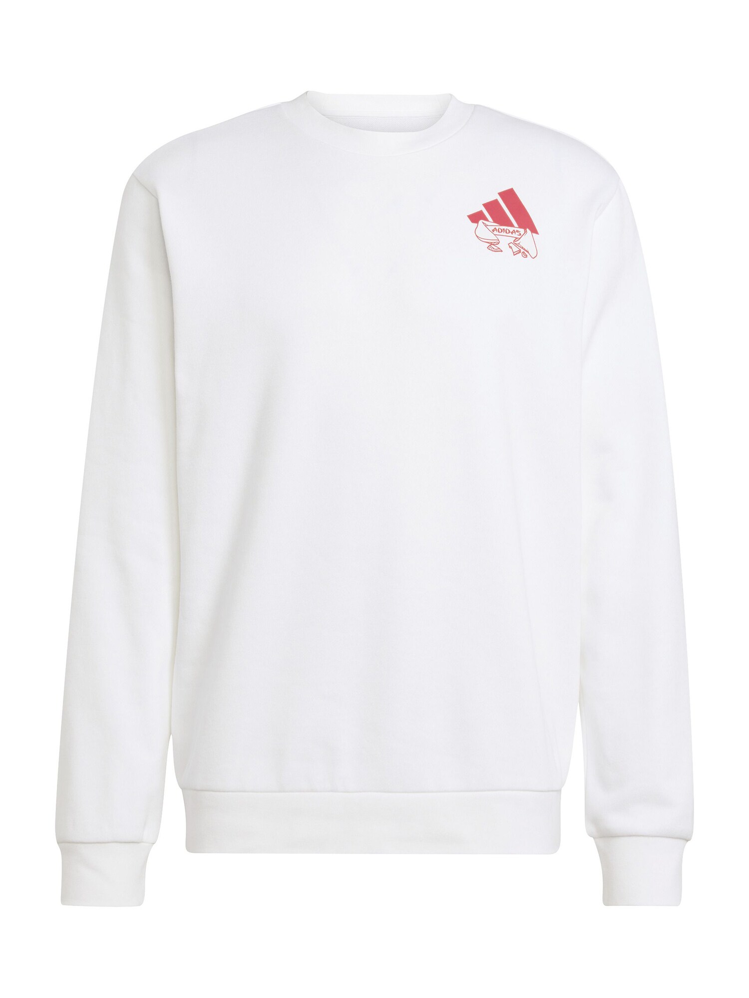 ADIDAS SPORTSWEAR Sport szabadidős felsők 'NOODLE'  rikító piros / fehér akciós termékkép 1