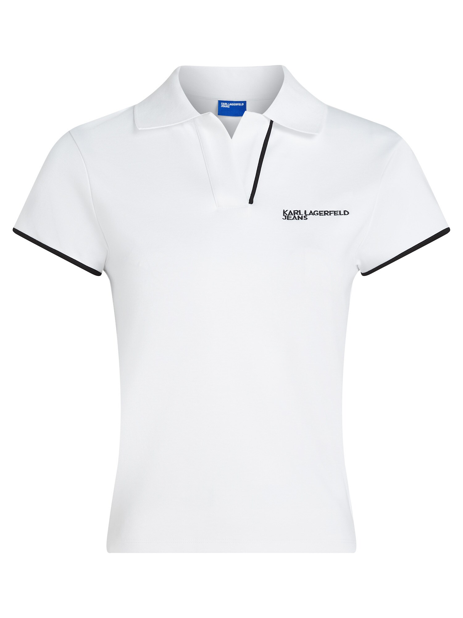 KARL LAGERFELD JEANS Tricou  negru / alb