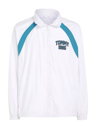 Tommy Jeans Sweatvest Cyaan blauw / Zwart / Wit