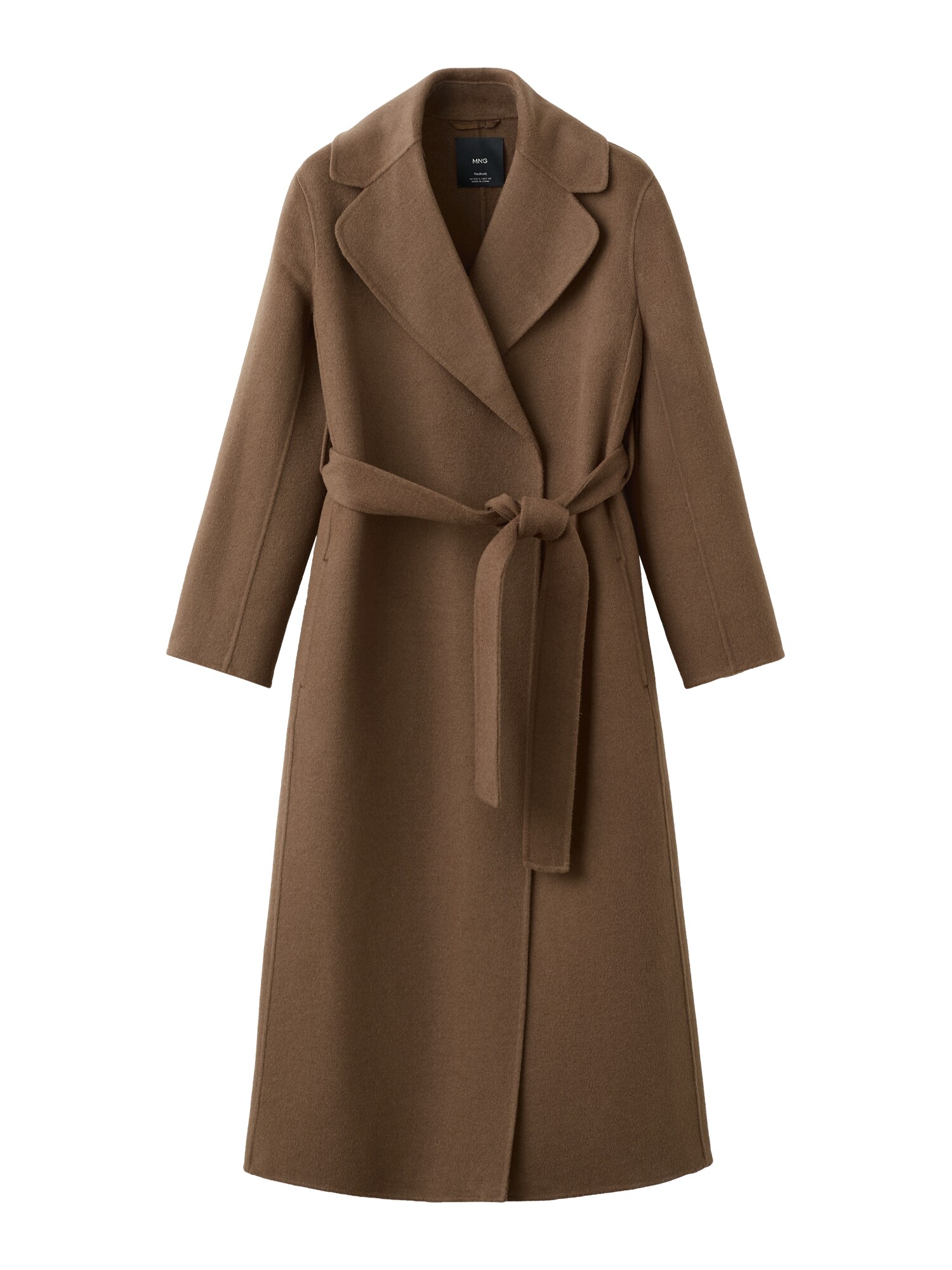 MANGO Palton de primăvară-toamnă Batin  maro