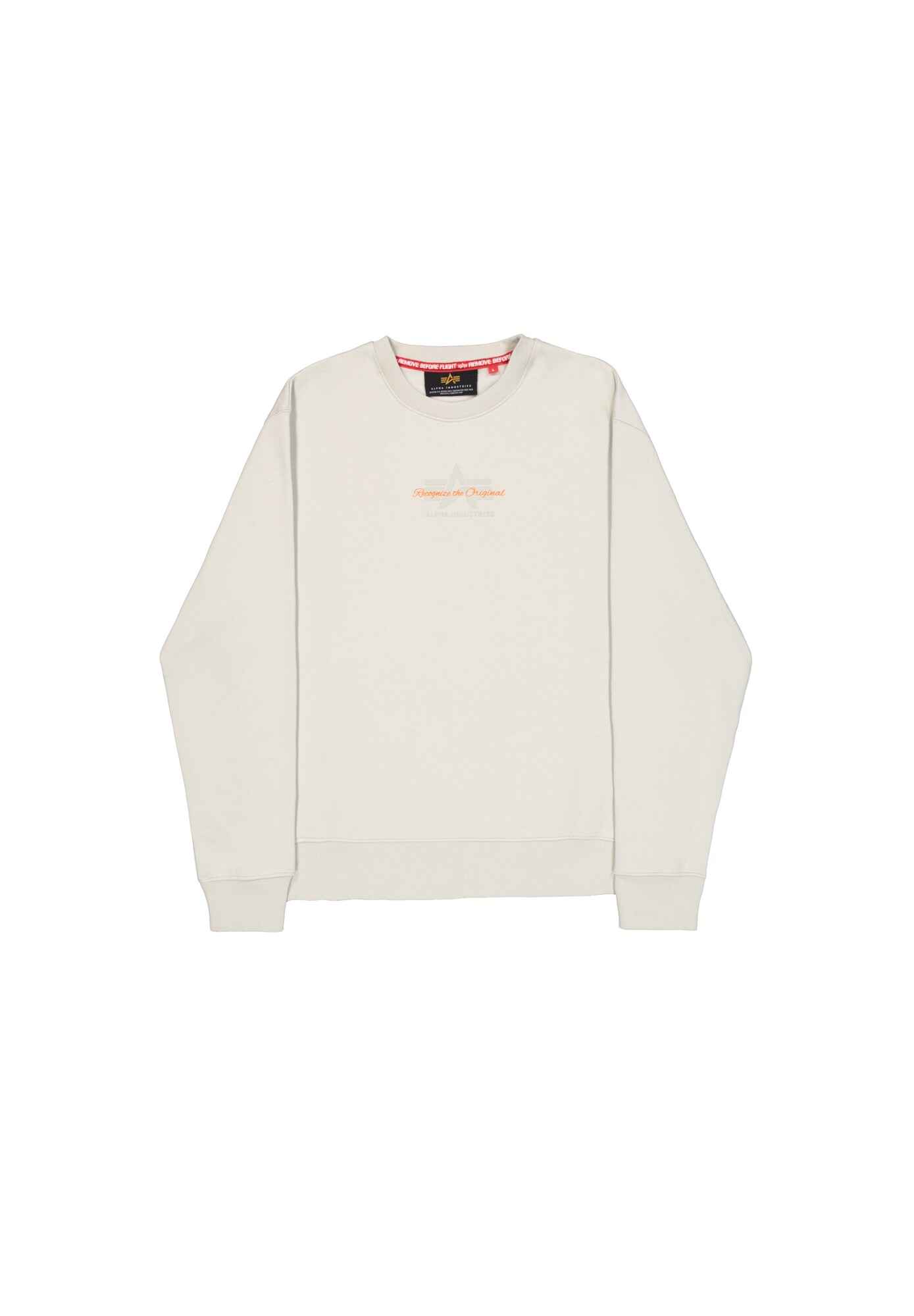 ALPHA INDUSTRIES Bluză de molton Foam gri piatră