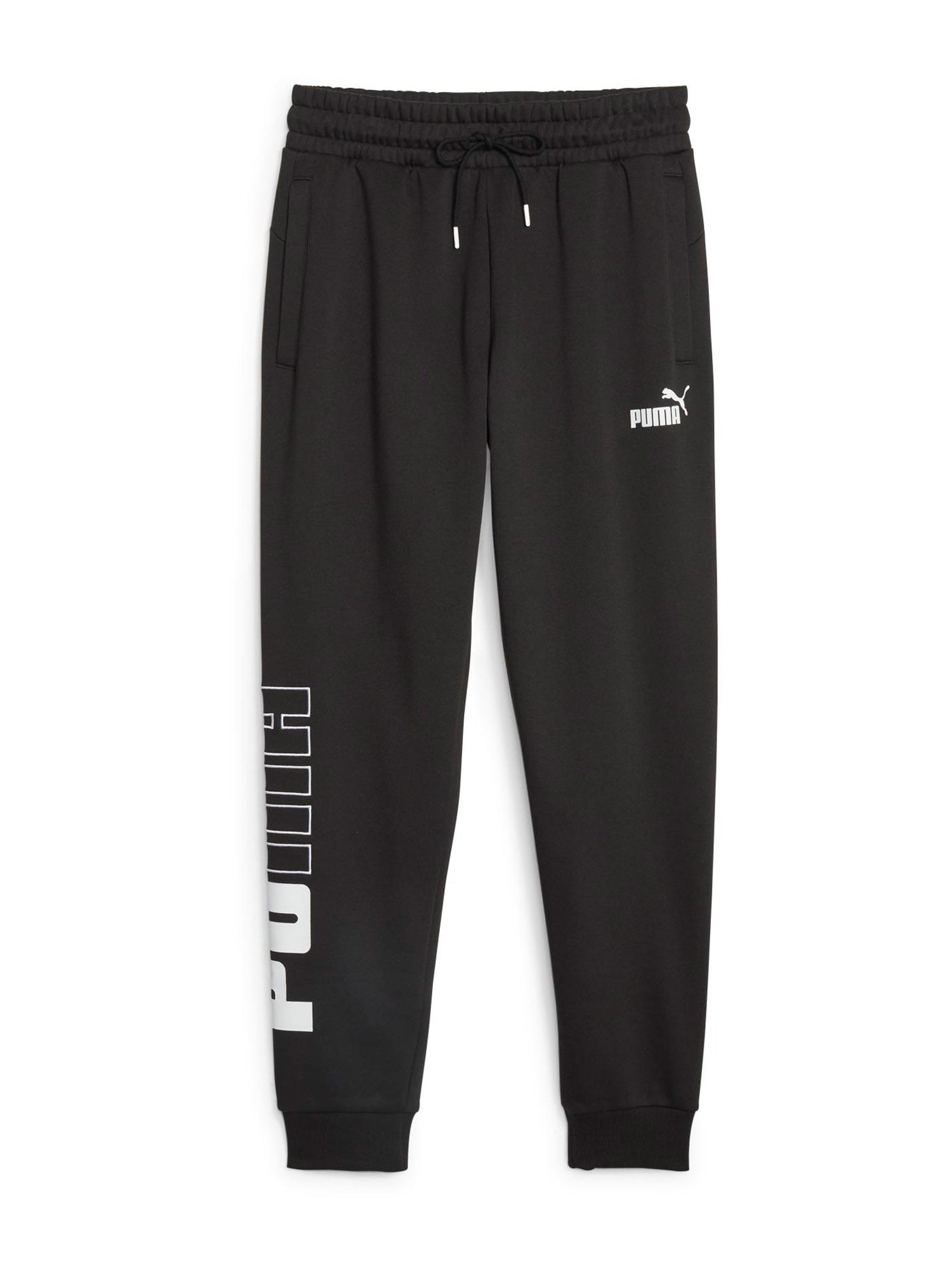 PUMA Sportske hlače 'POWER'  crna / bijela