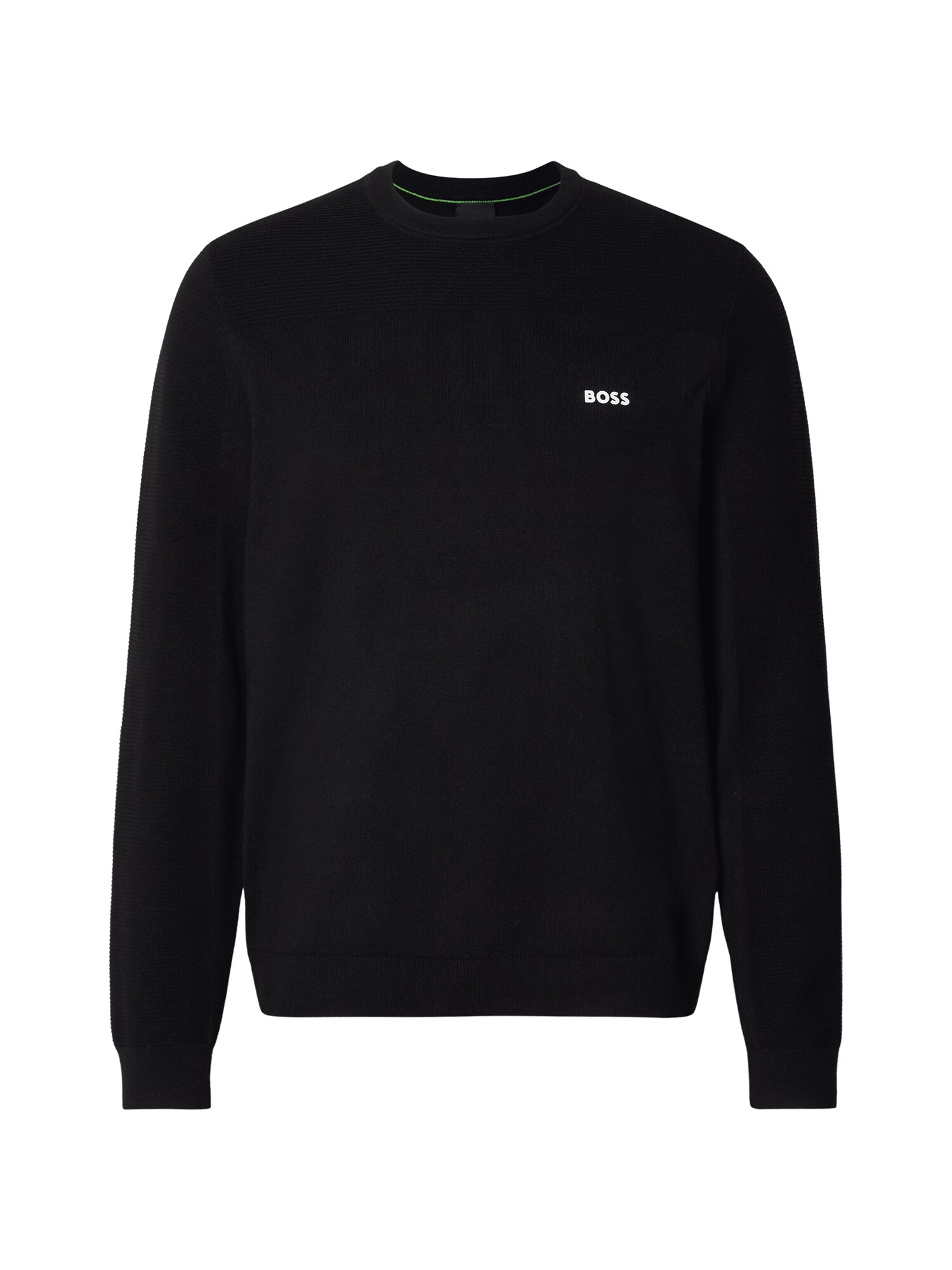 BOSS Pulover 'Momentum-X'  negru / alb