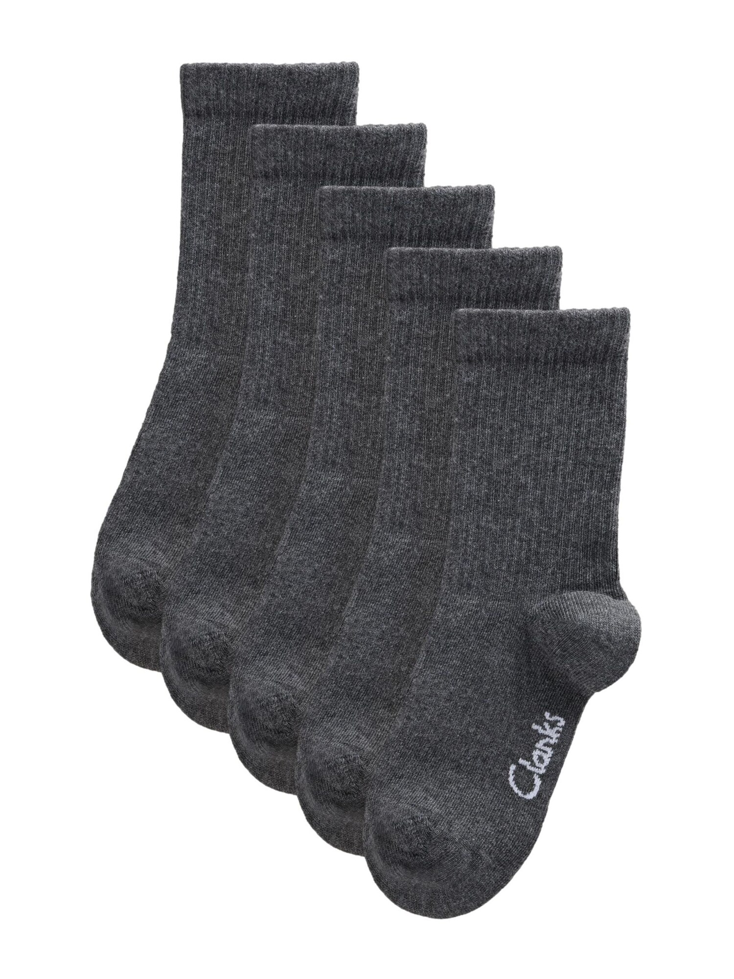 CLARKS Ponožky  tmavosivá / biela
