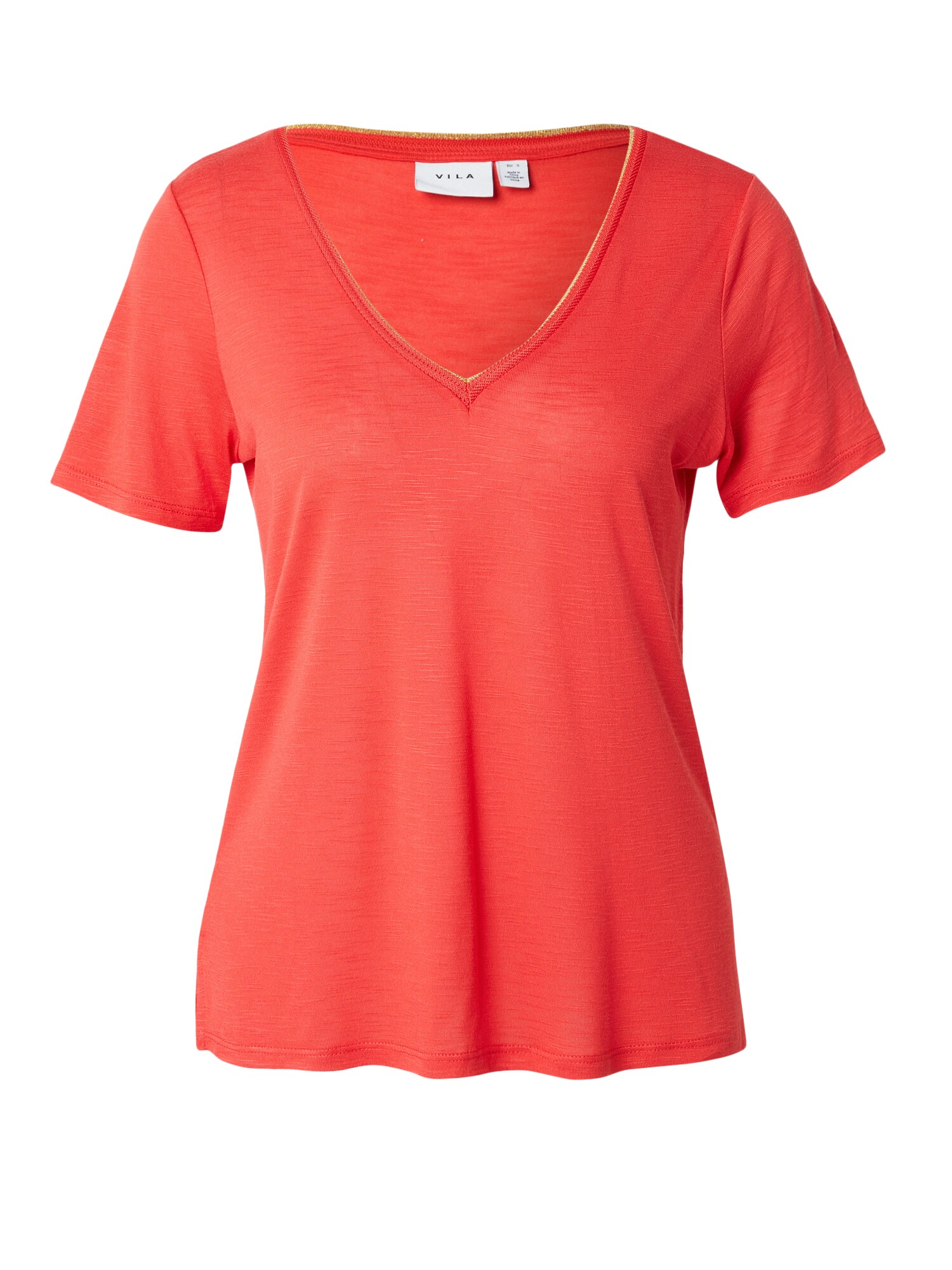 VILA Tricou VINoel roșu orange