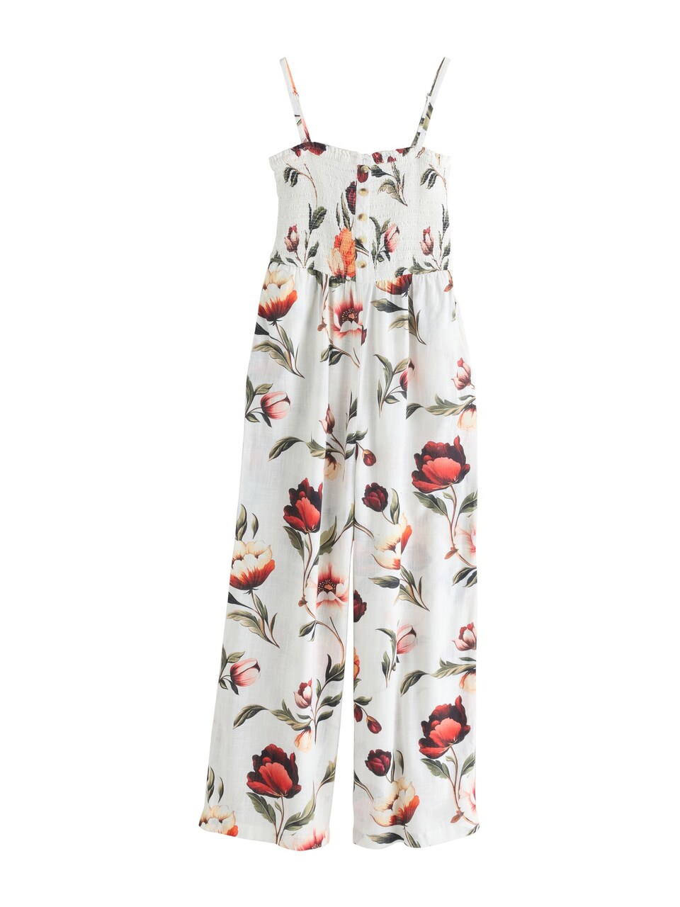 Jumpsuit pastellgrön / rosé / vinröd
