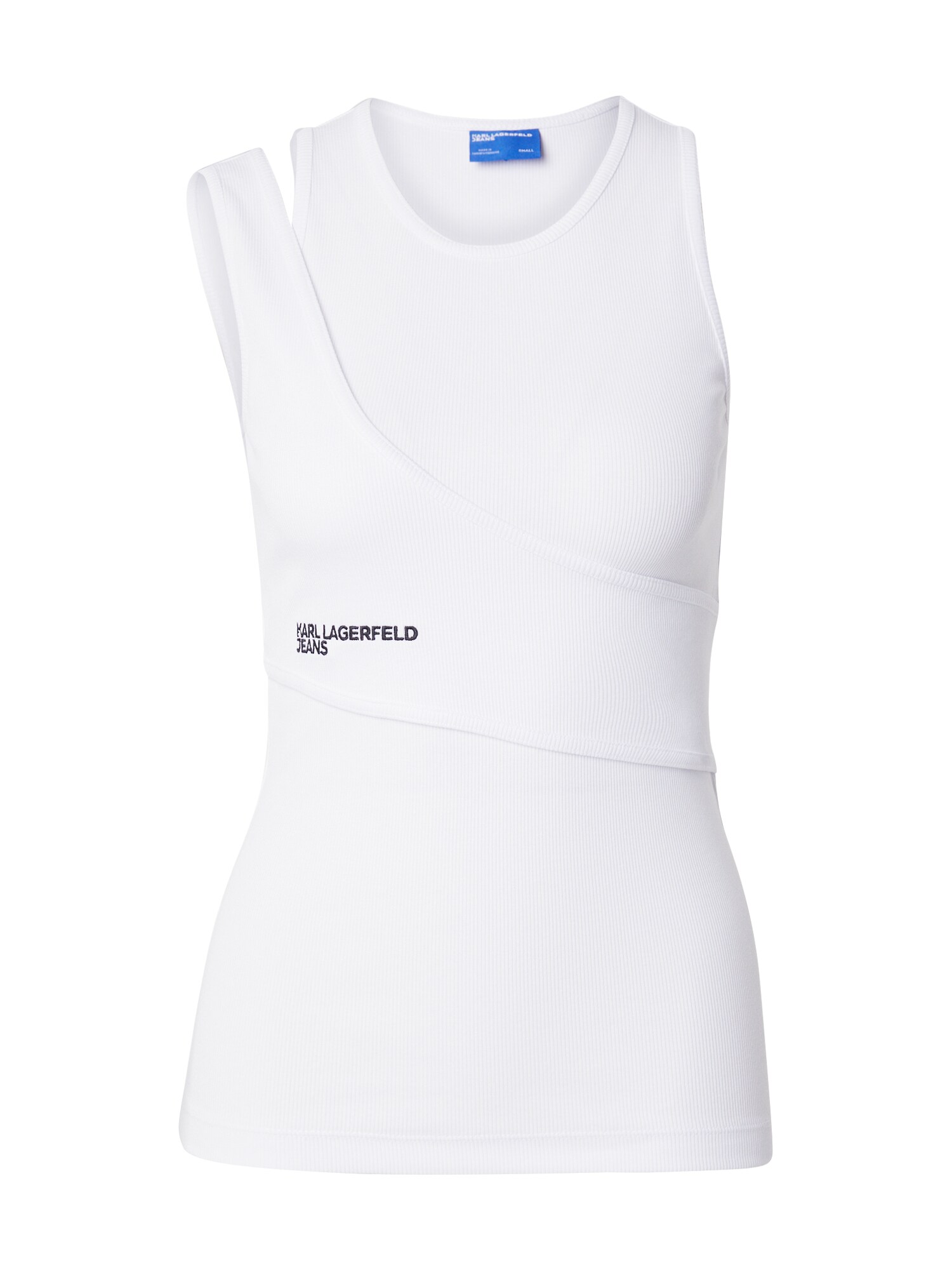 KARL LAGERFELD JEANS Top  negru / alb