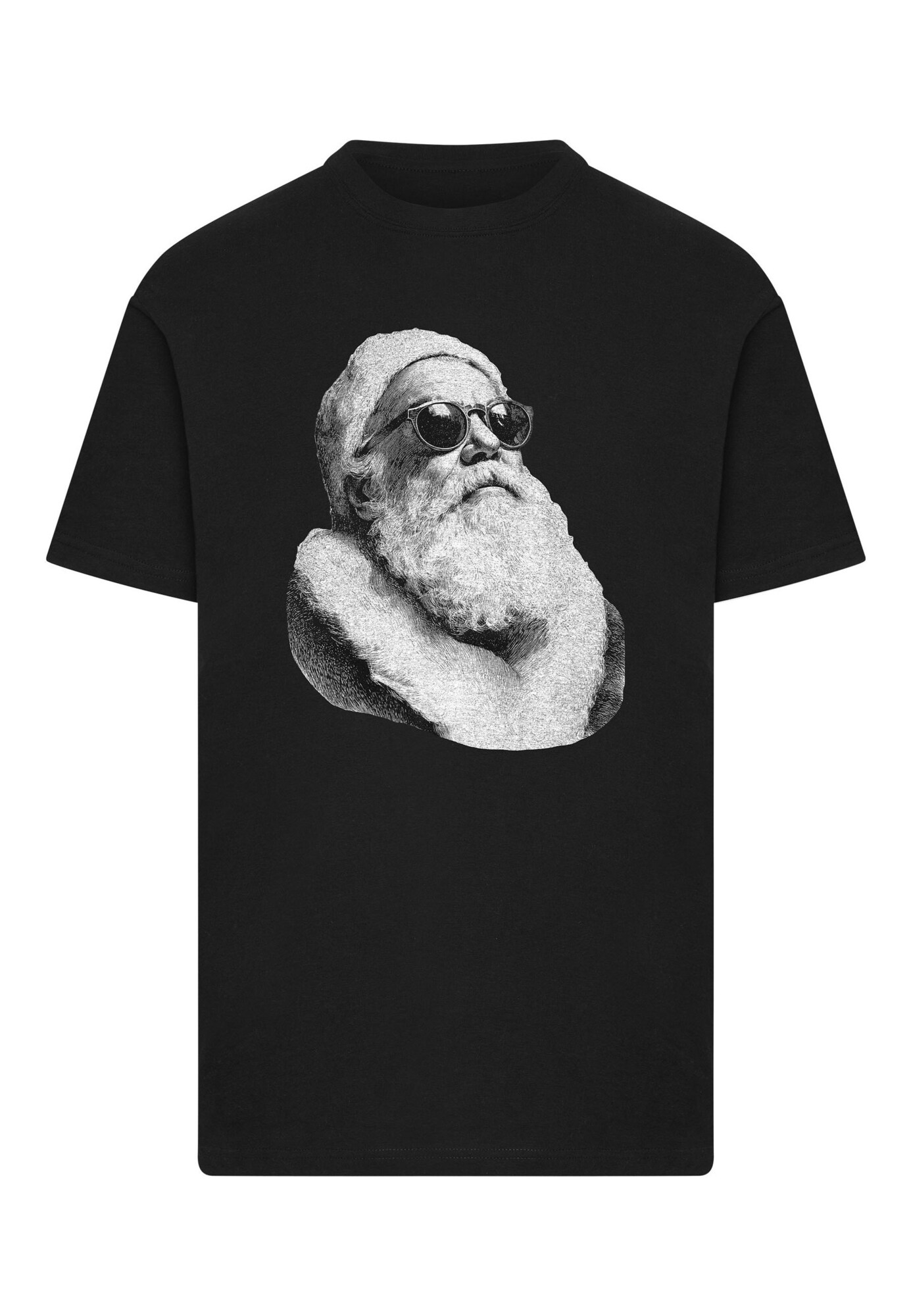 Mister Tee Majica 'Cool Santa'  siva / svetlo siva / črna
