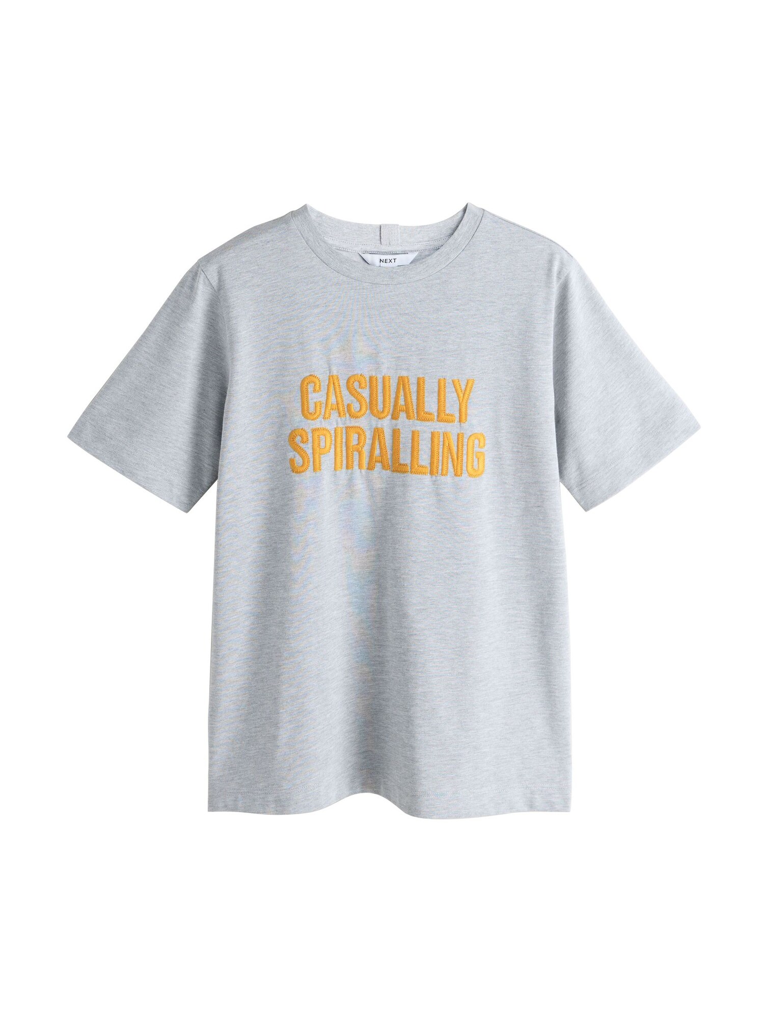 Next Tricou  galben muștar / gri