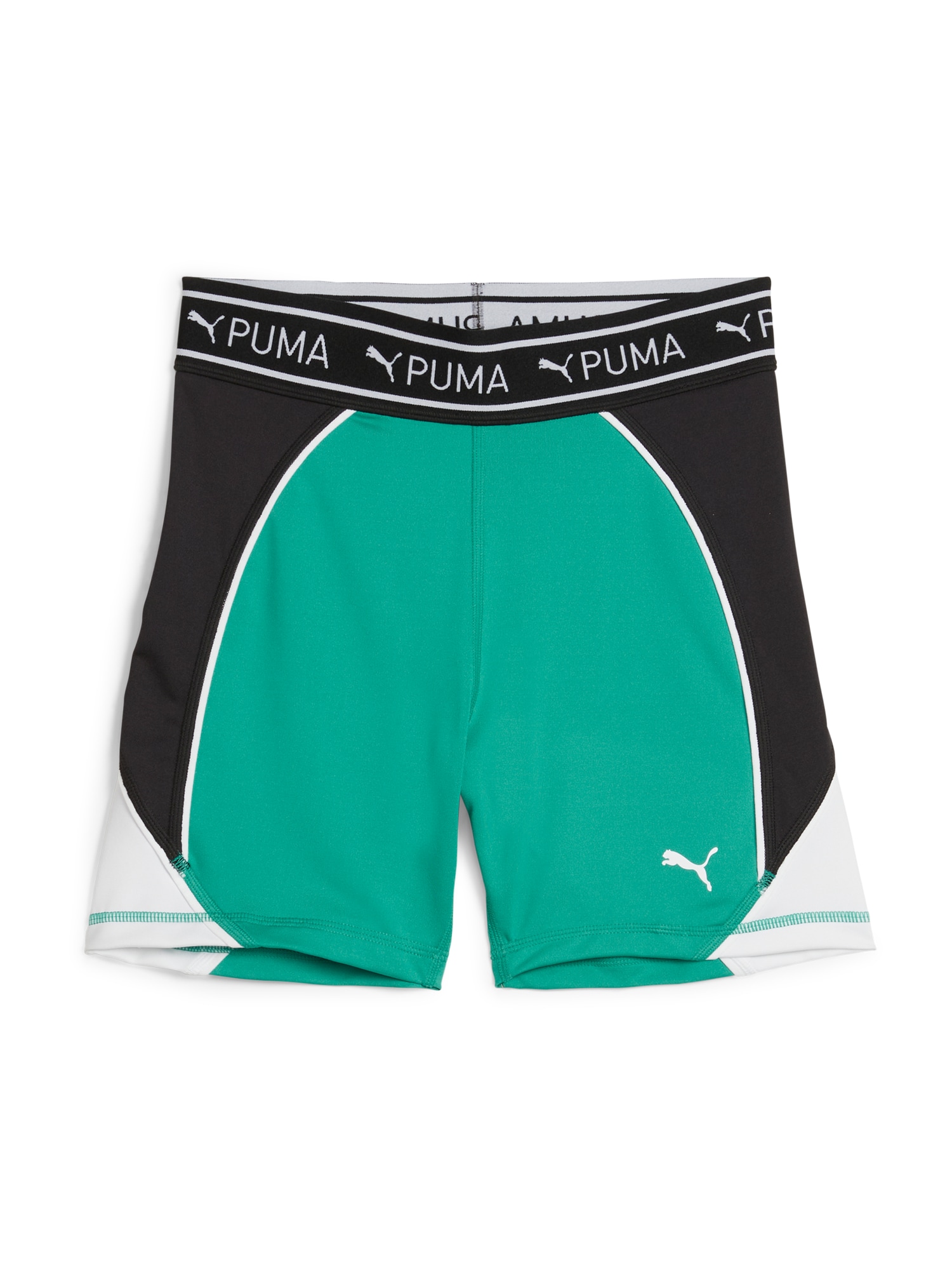 PUMA Športové nohavice 'TRAIN STRONG 5'  zelená / čierna / biela