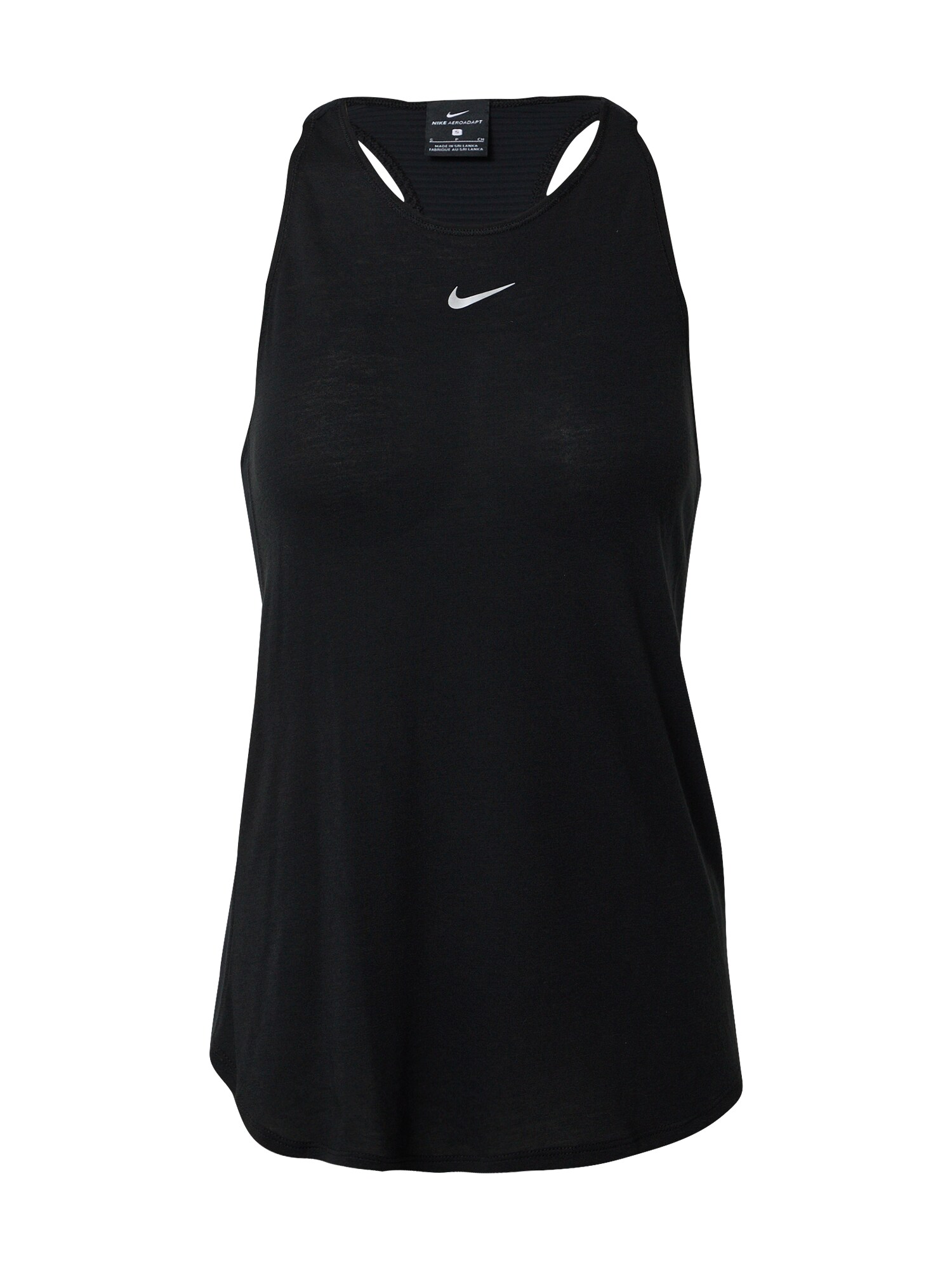 NIKE Športový top  čierna / biela